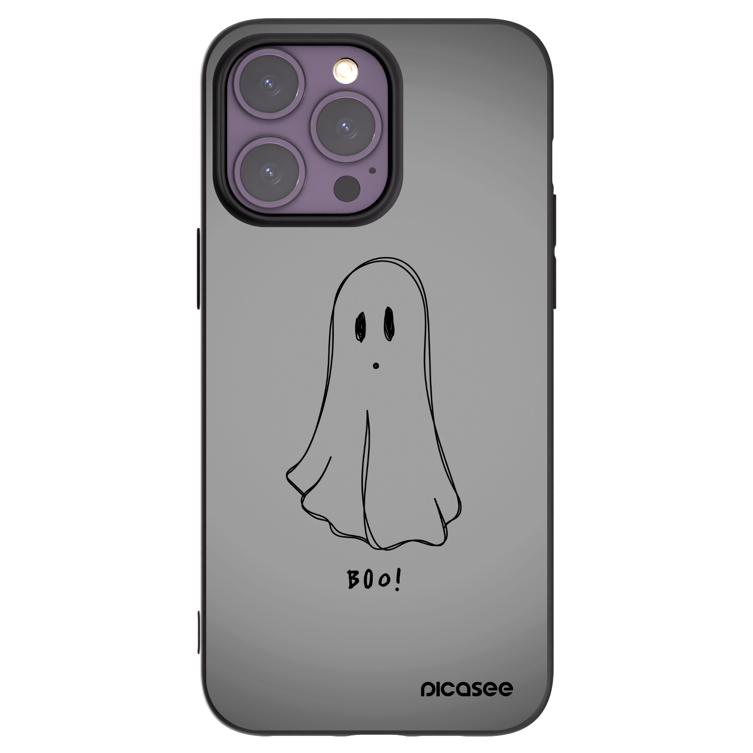 Picasee husă neagră din silicon pentru Apple iPhone 14 Pro Max - Ghost