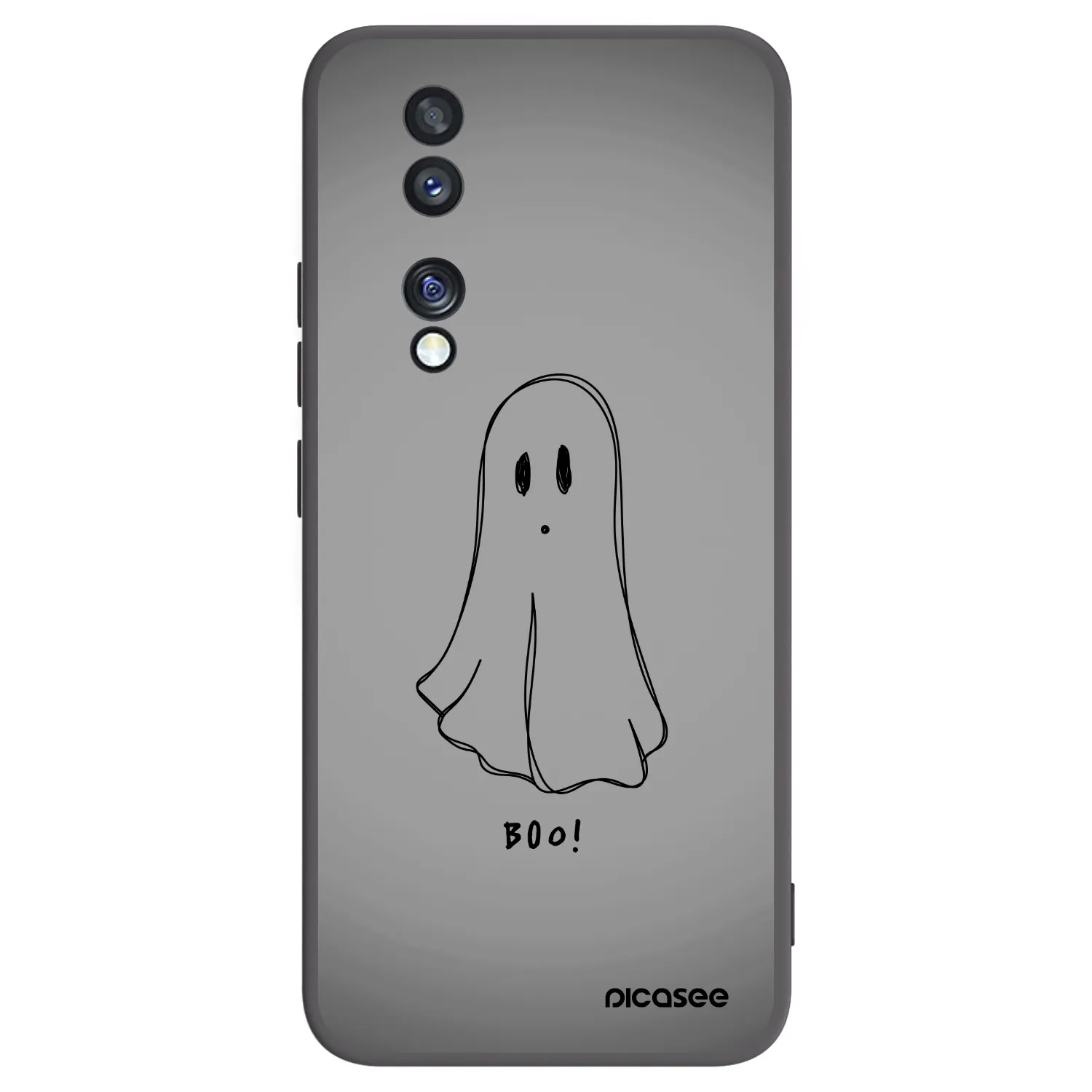 Picasee husă neagră din silicon pentru Honor 70 - Ghost