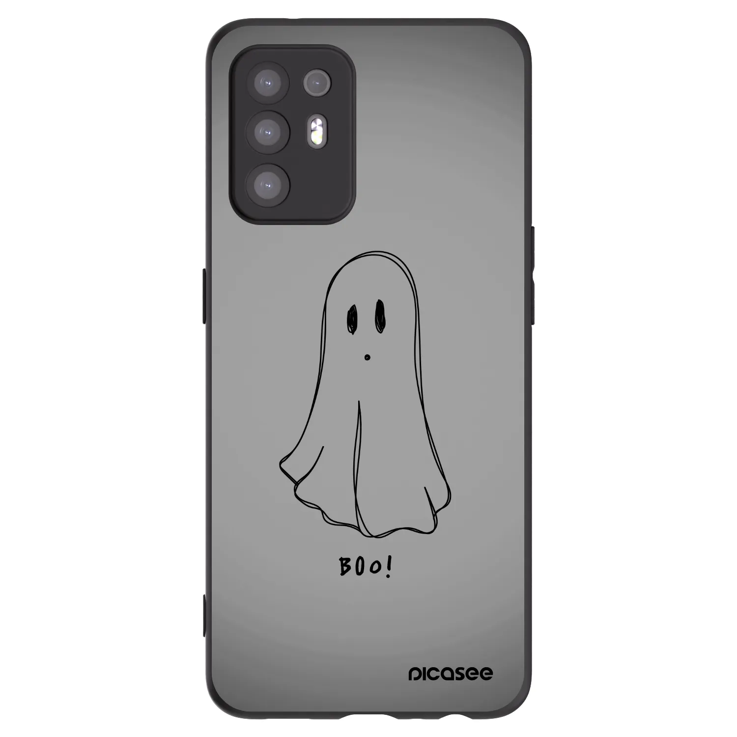 Picasee husă neagră din silicon pentru OPPO A94 5G - Ghost