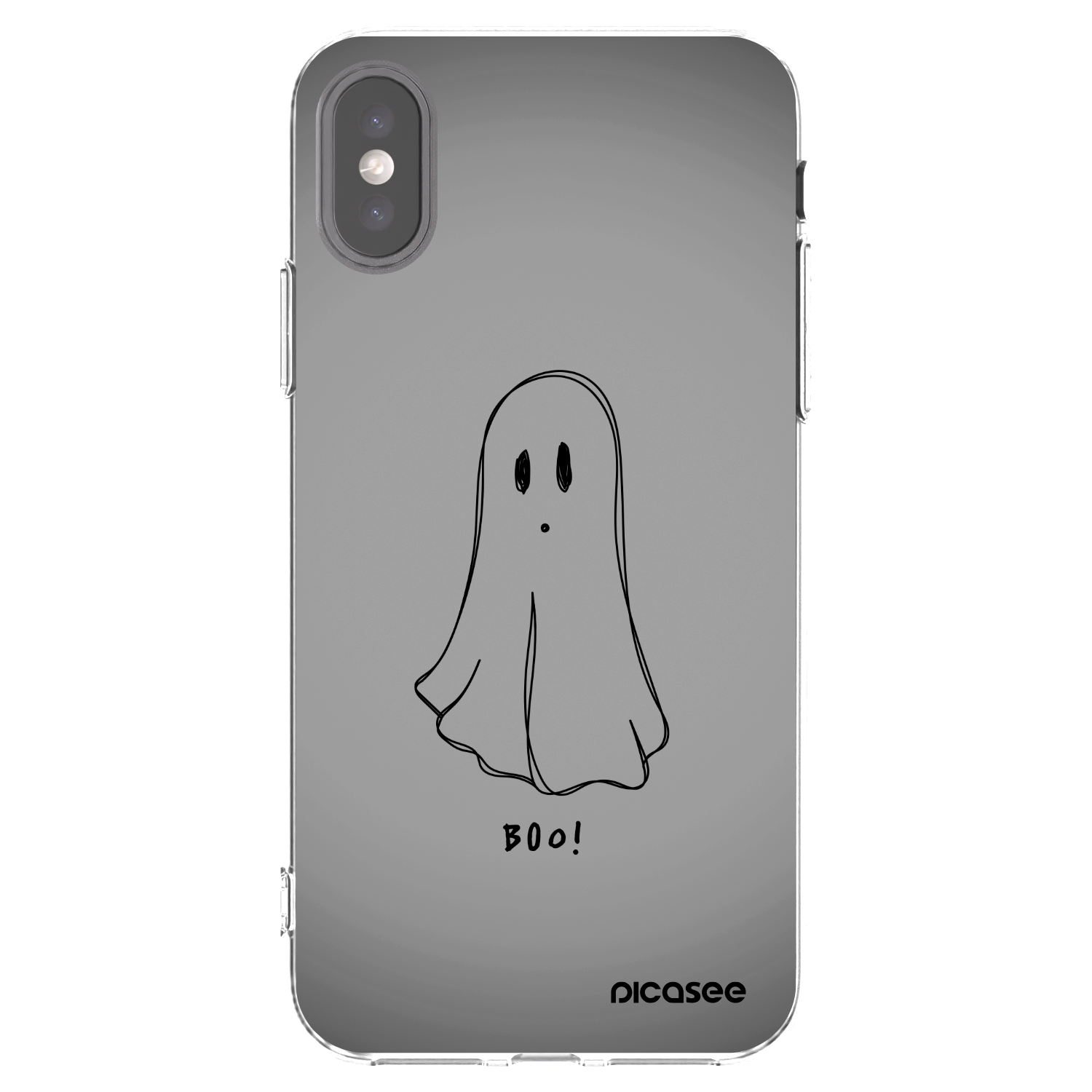 Picasee husă transparentă din silicon pentru Apple iPhone X/XS - Ghost