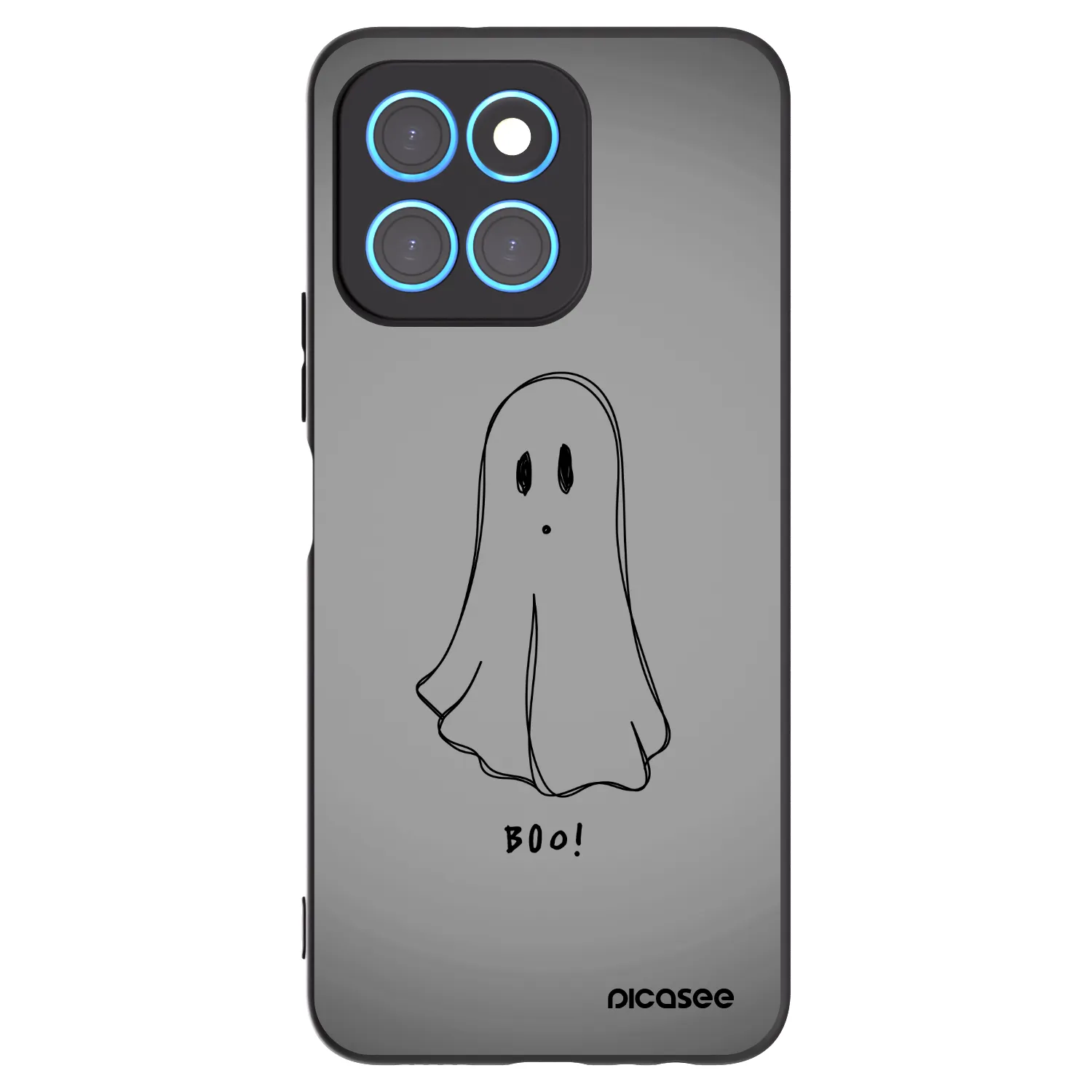 Picasee husă neagră din silicon pentru Honor X8 5G - Ghost