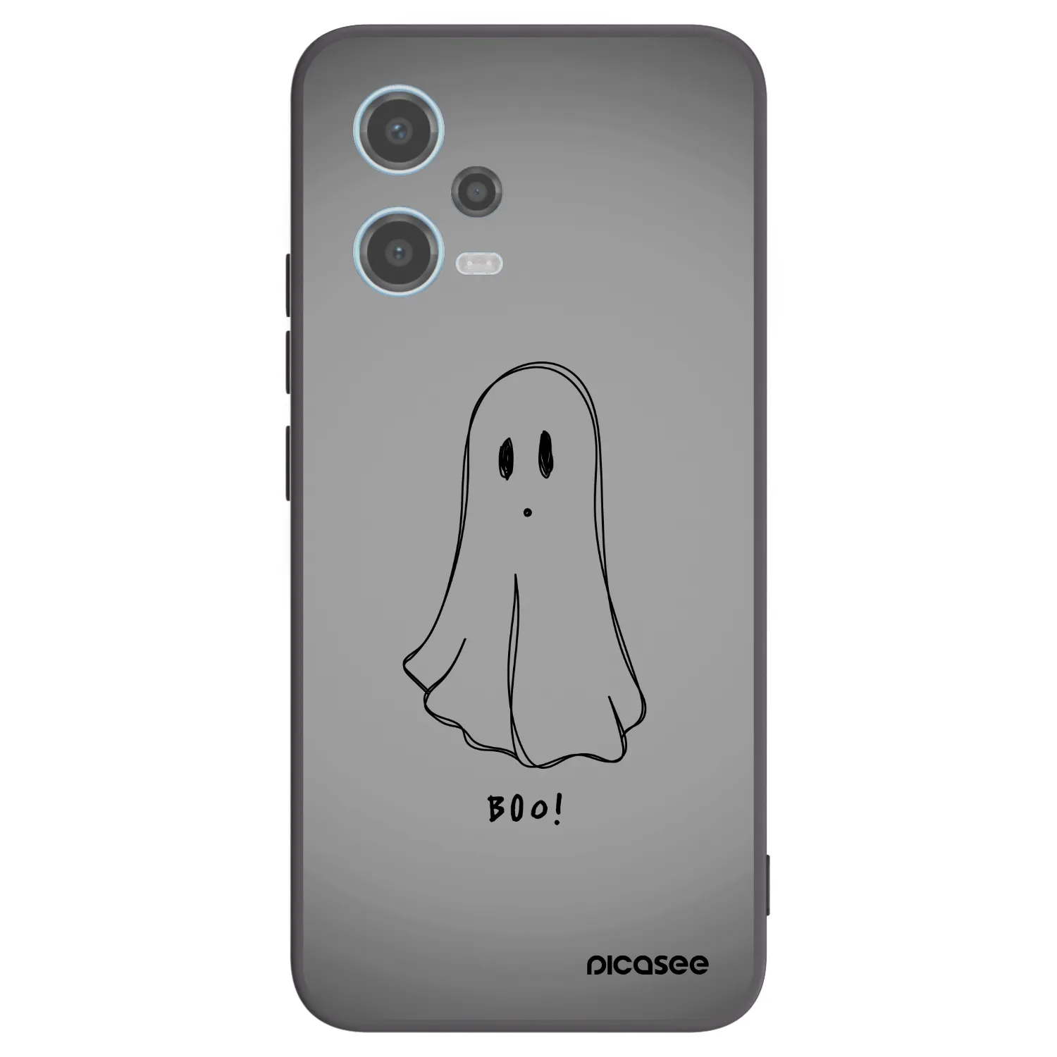 Picasee husă neagră din silicon pentru Xiaomi Redmi Note 12 5G - Ghost