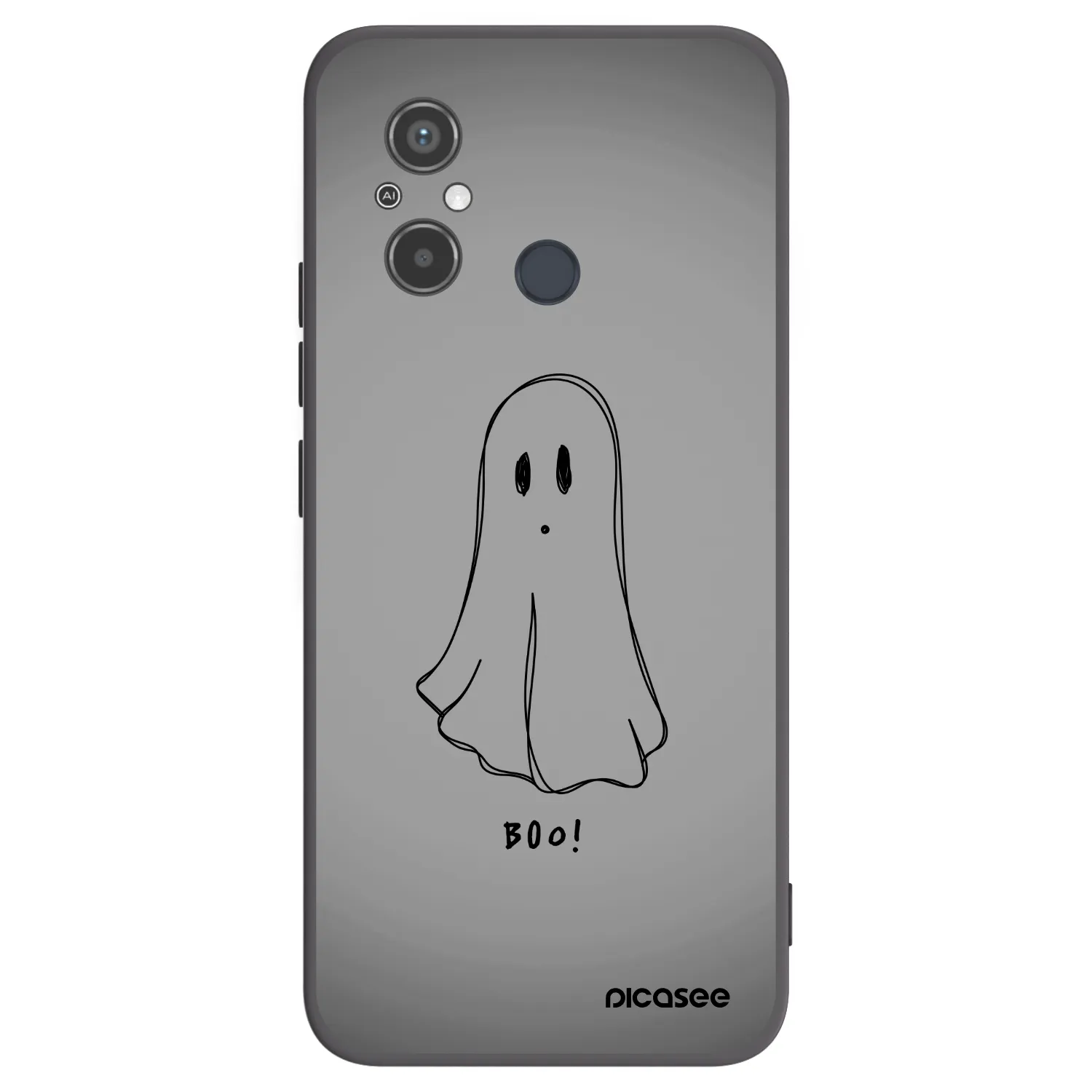 Picasee husă neagră din silicon pentru Xiaomi Redmi 12C - Ghost