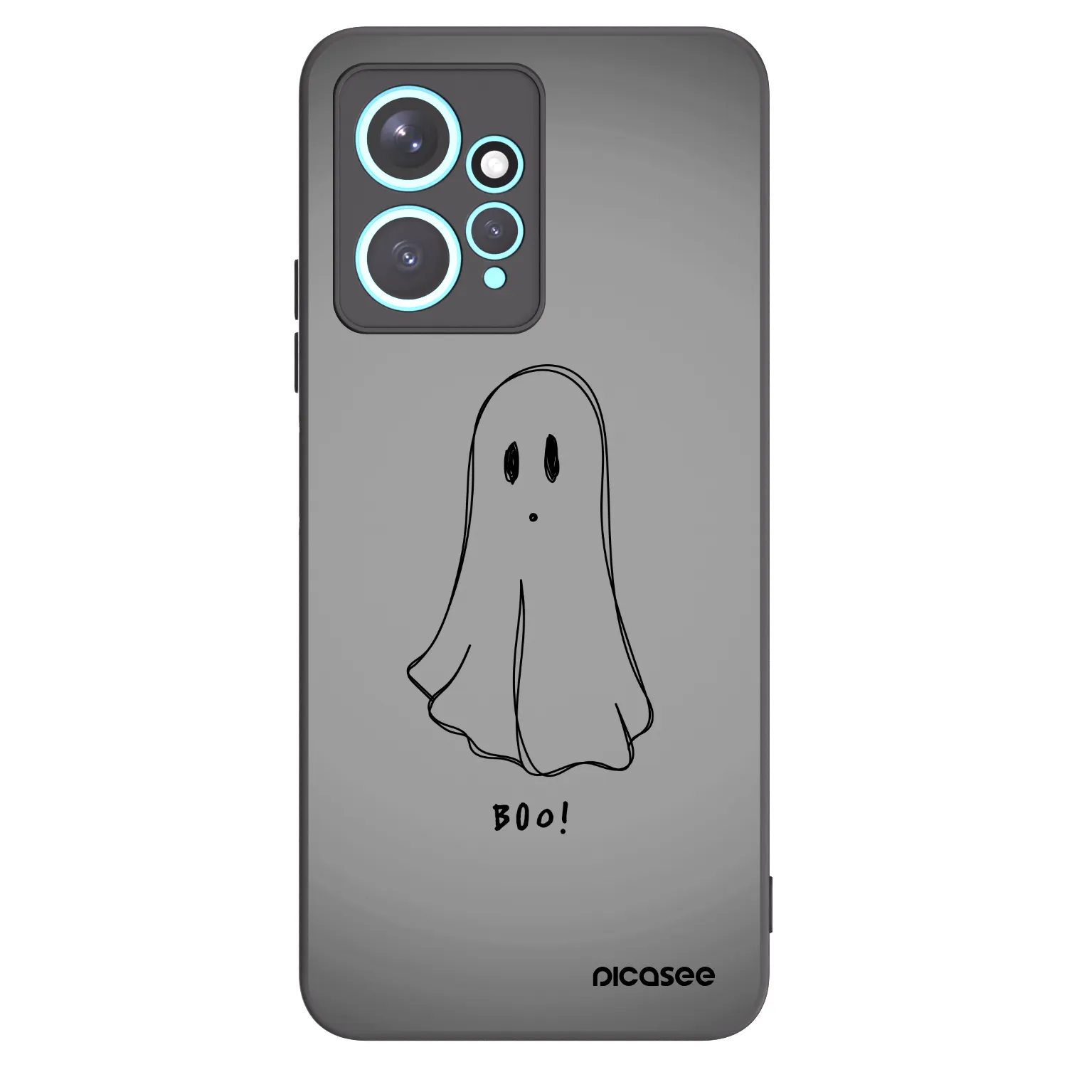 Picasee husă neagră din silicon pentru Xiaomi Redmi Note 12 4G - Ghost