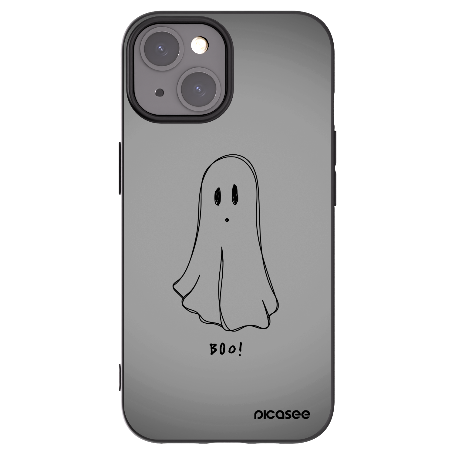 Picasee husă neagră din silicon pentru Apple iPhone 15 - Ghost