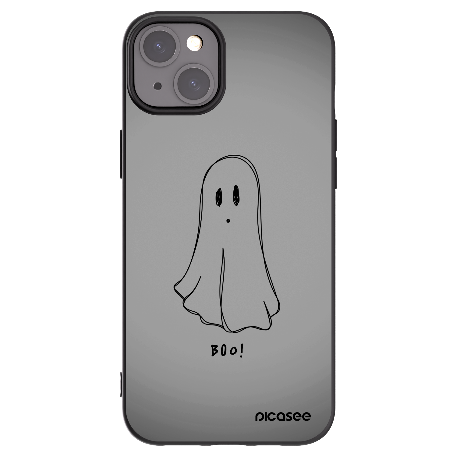 Picasee husă neagră din silicon pentru Apple iPhone 15 Plus - Ghost