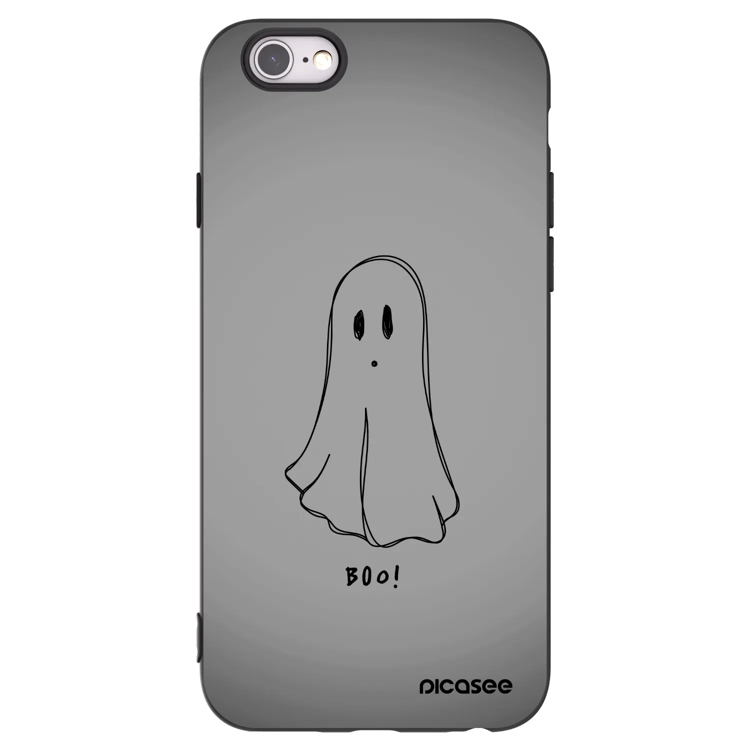 Picasee husă neagră din silicon pentru Apple iPhone 6/6S - Ghost