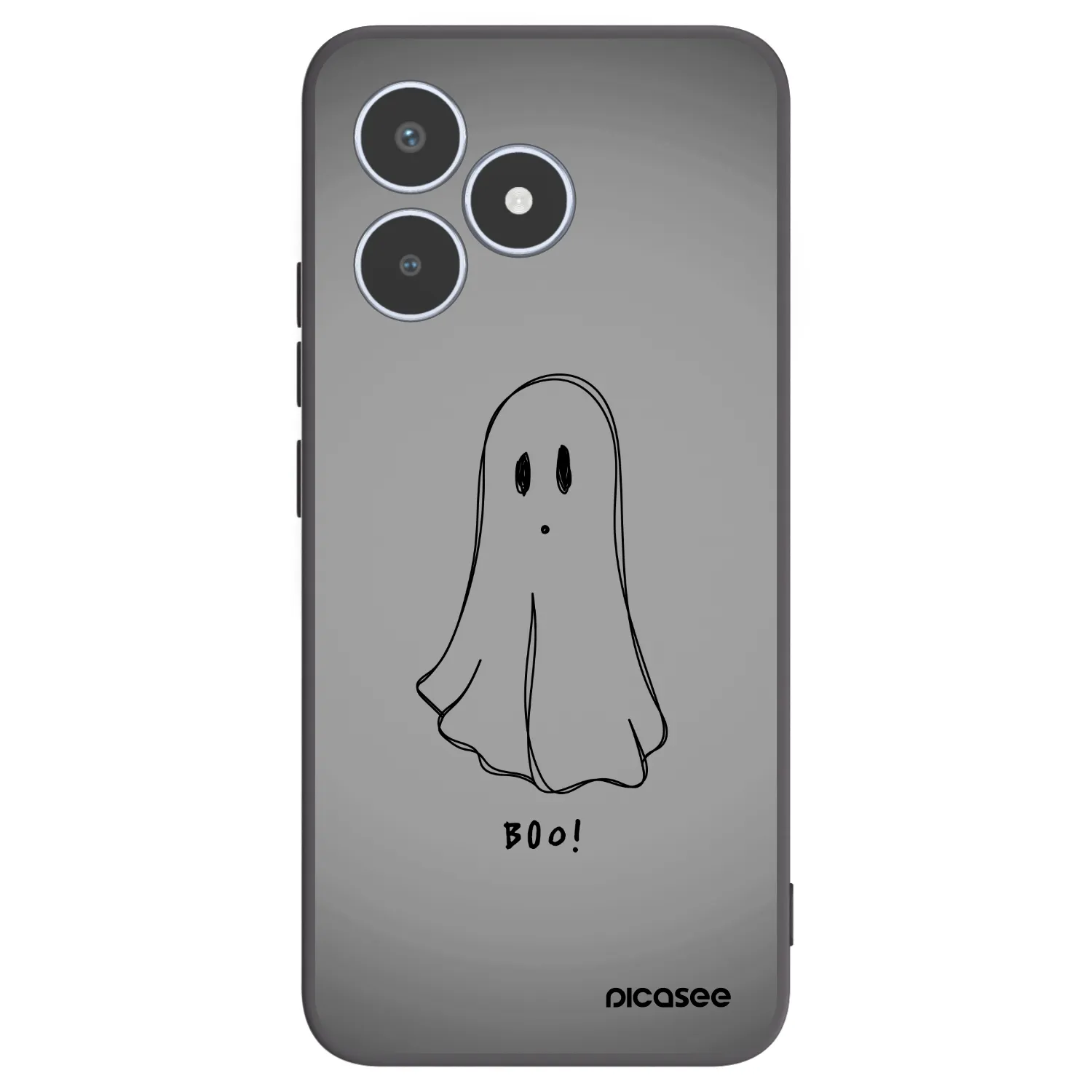 Picasee husă neagră din silicon pentru Realme C53 - Ghost