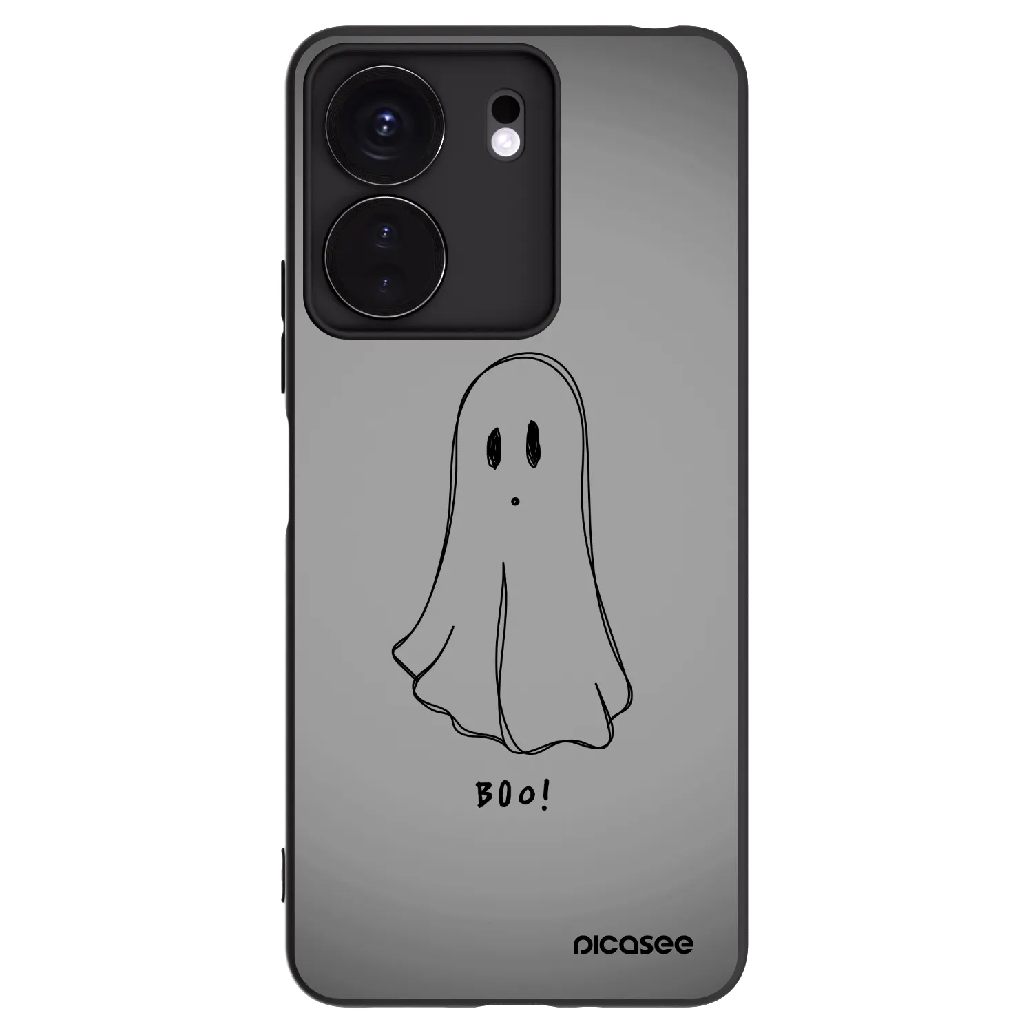 Picasee husă neagră din silicon pentru Xiaomi Redmi 13C 4G - Ghost