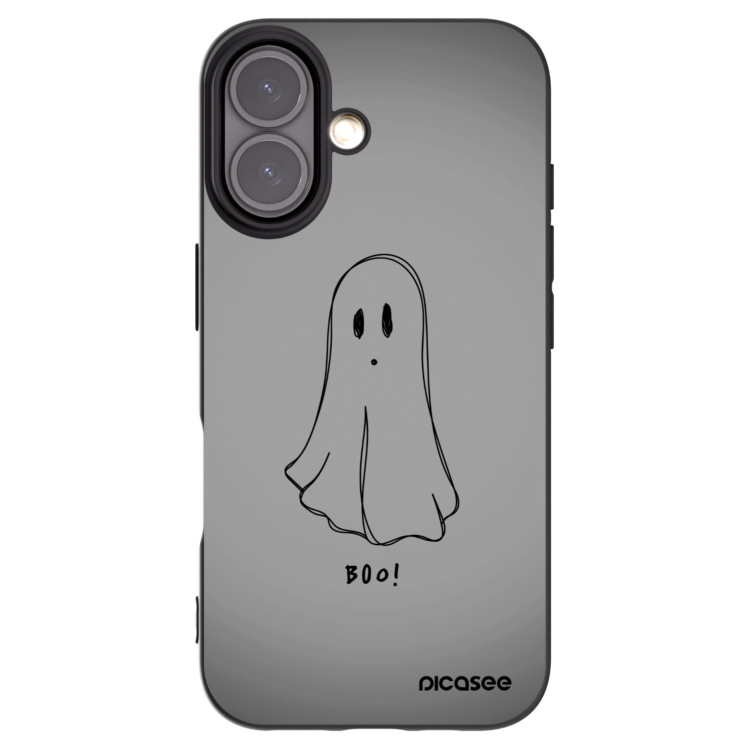Picasee husă neagră din silicon pentru Apple iPhone 16 - Ghost