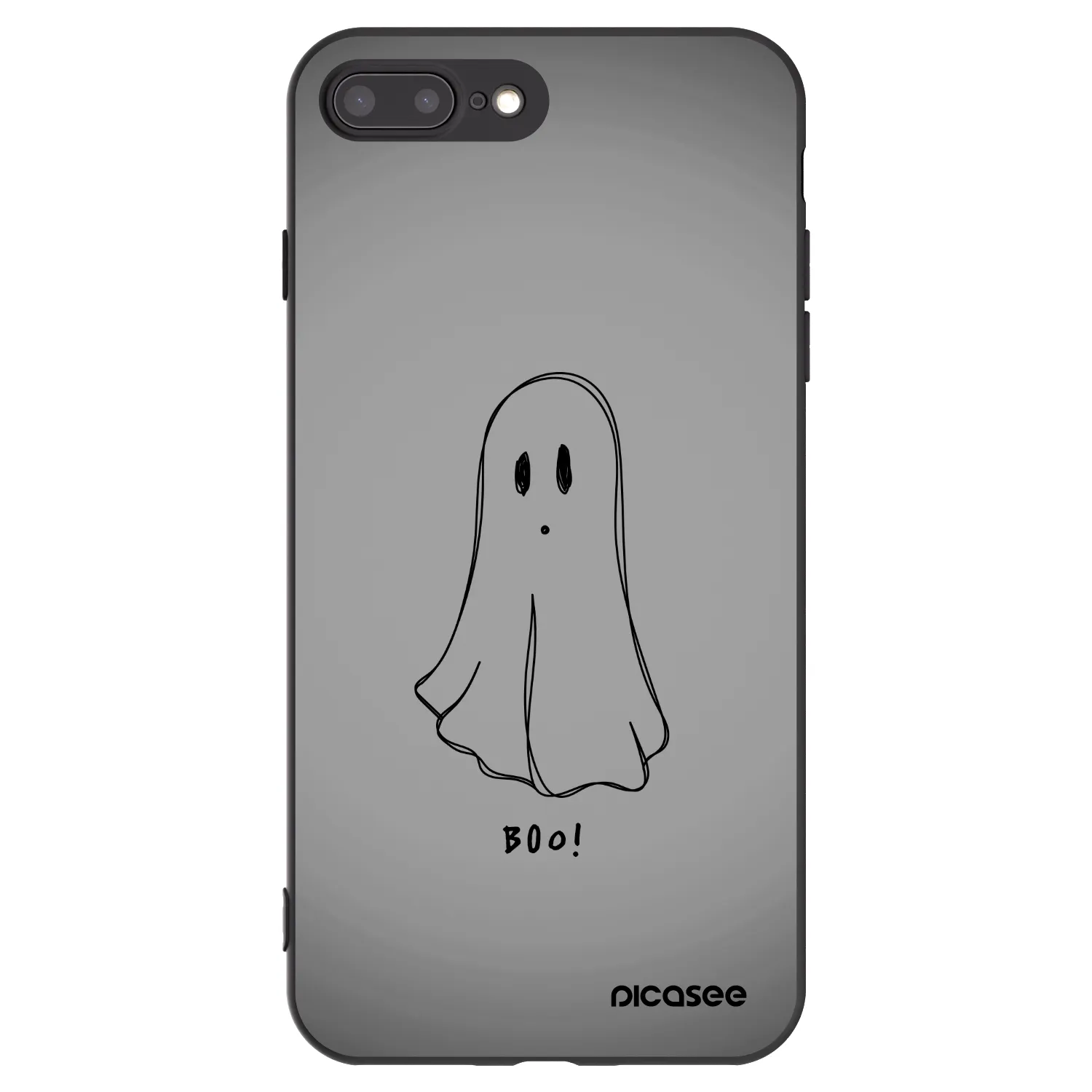 Picasee husă neagră din silicon pentru Apple iPhone 7 Plus - Ghost
