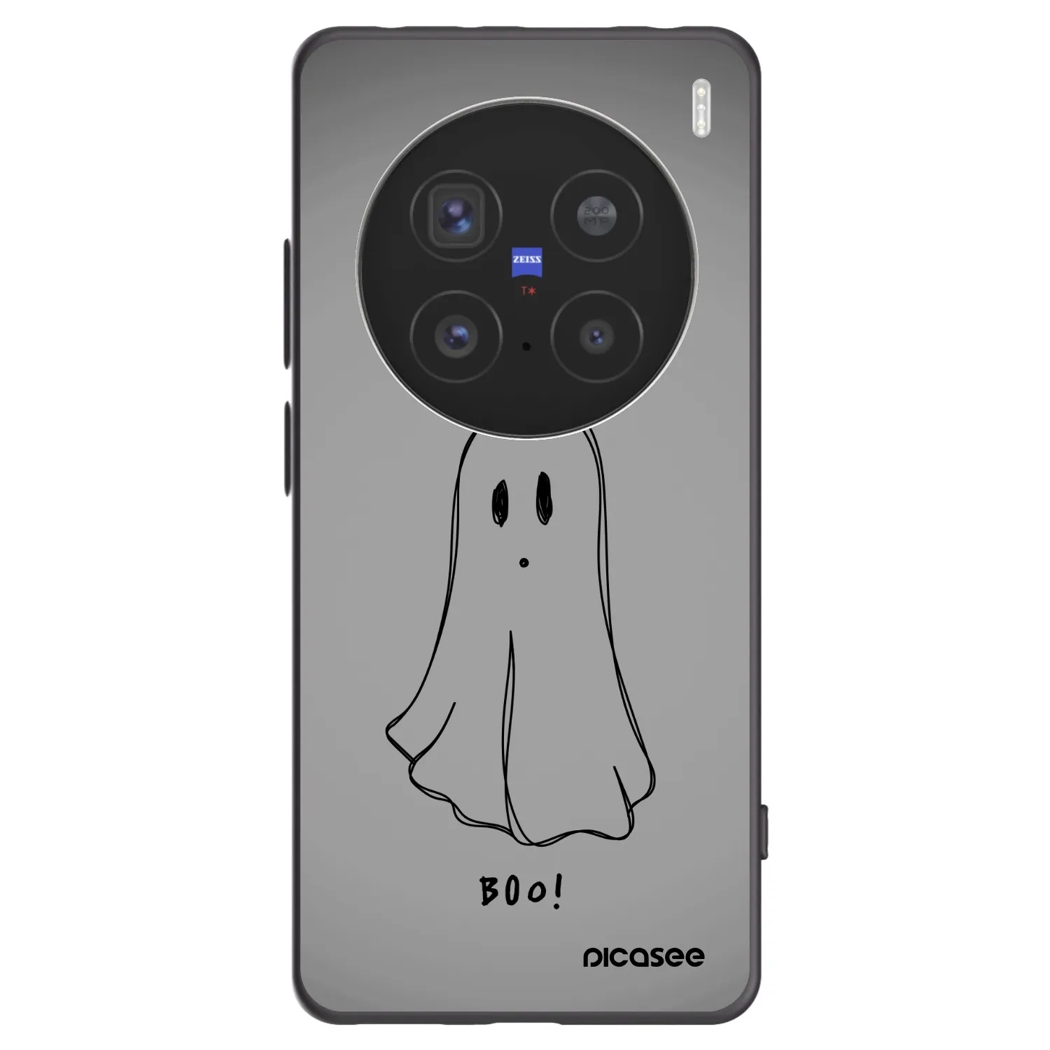 Picasee husă neagră din silicon pentru Vivo X200 Pro - Ghost