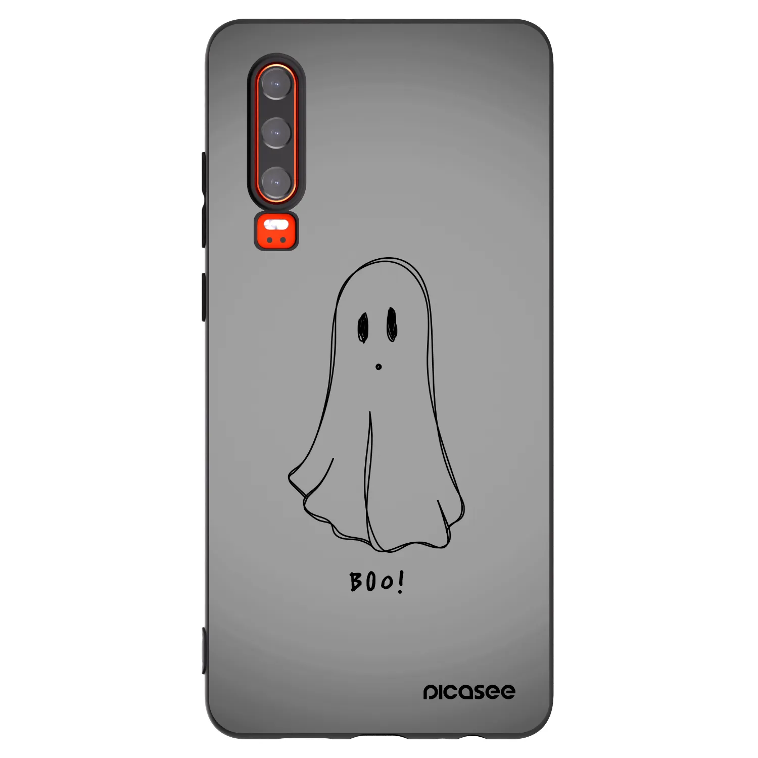 Picasee husă neagră din silicon pentru Huawei P30 - Ghost
