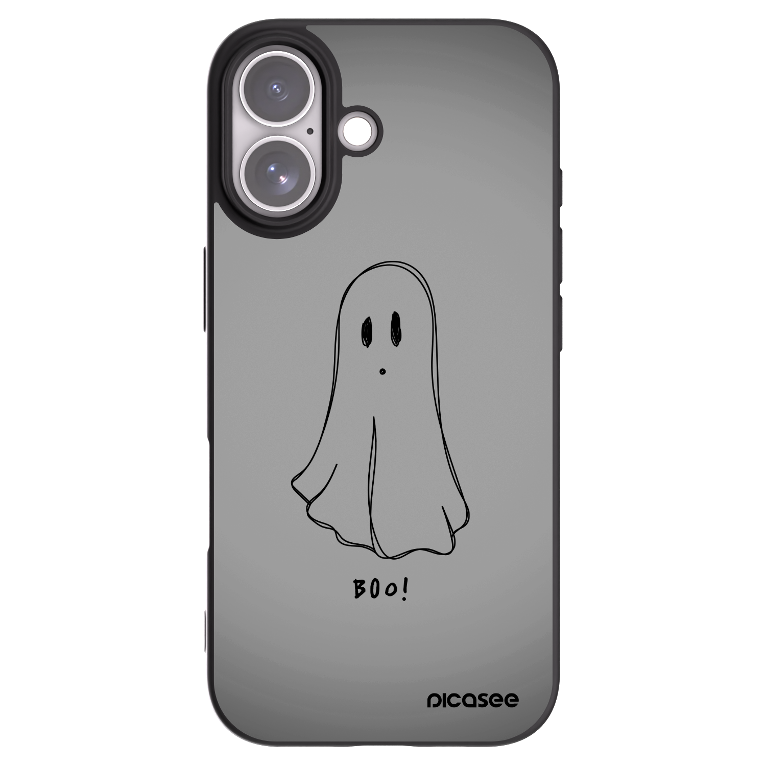 Picasee husă neagră din silicon pentru Apple iPhone 17 - Ghost