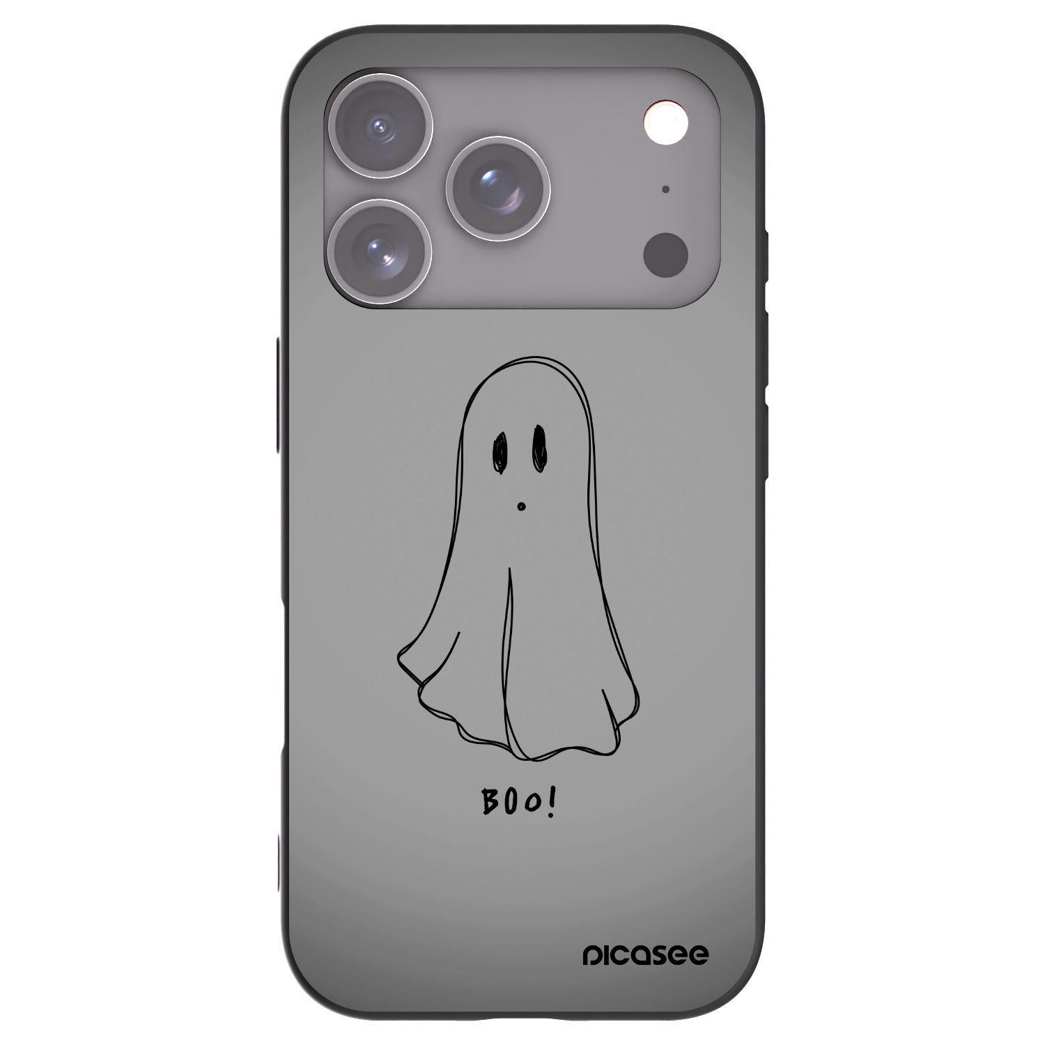 Picasee husă neagră din silicon pentru Apple iPhone 17 Pro - Ghost