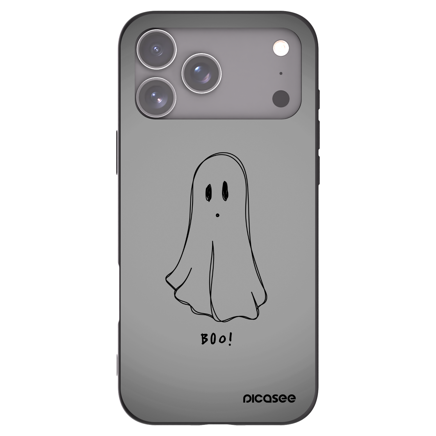 Picasee husă neagră din silicon pentru Apple iPhone 17 Pro Max - Ghost