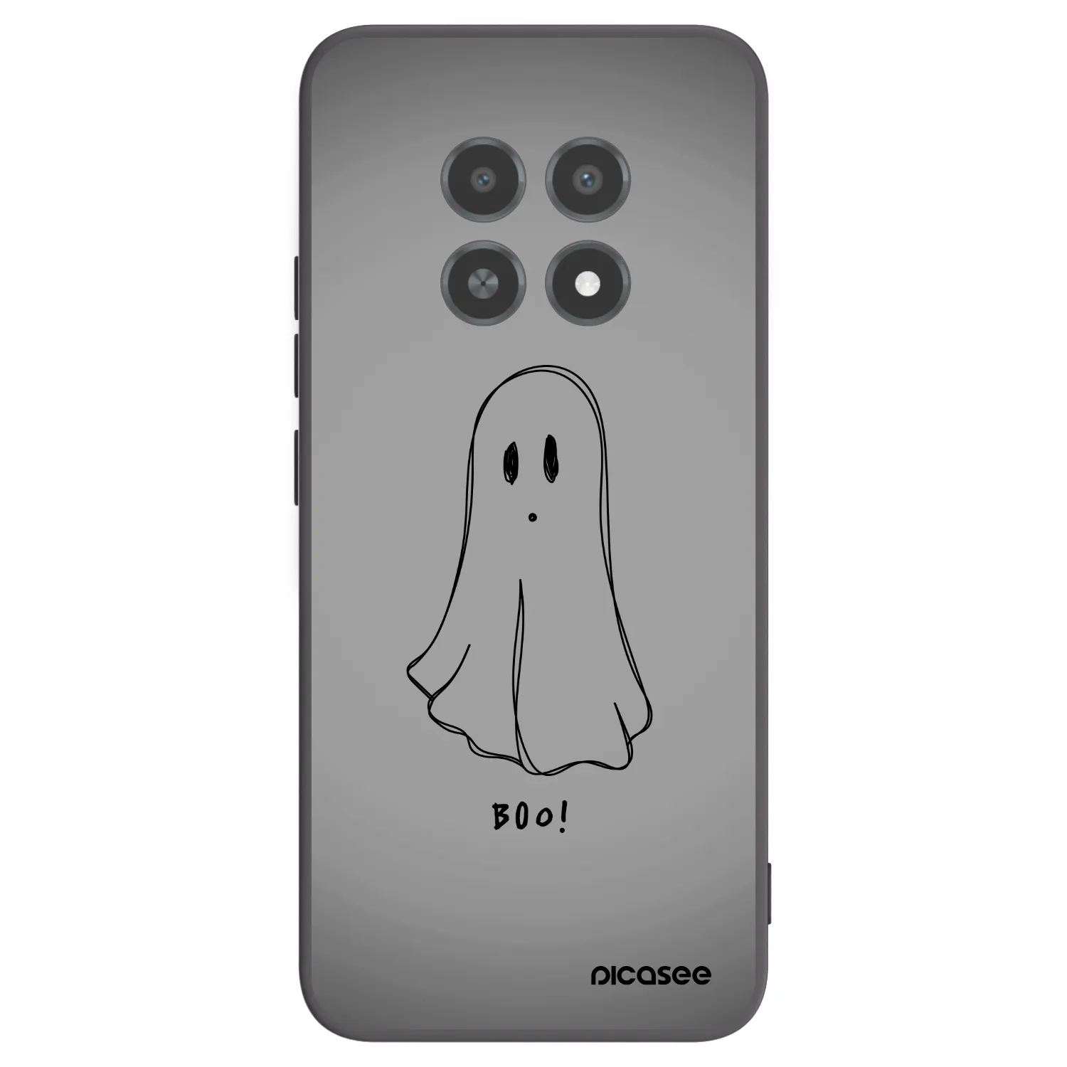 Picasee husă neagră din silicon pentru Realme 12X - Ghost