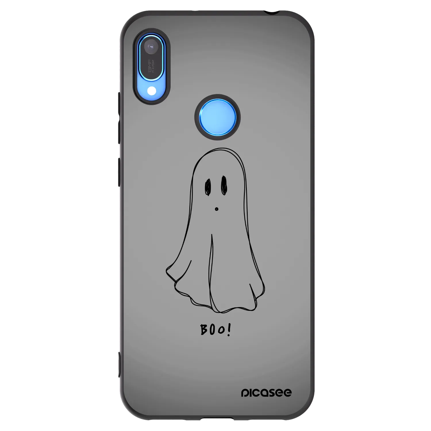 Picasee husă neagră din silicon pentru Huawei Y6 2019 - Ghost