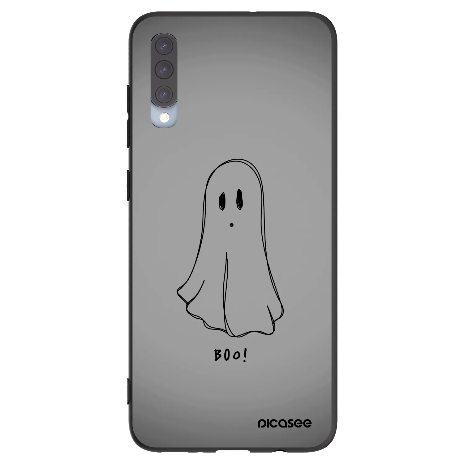 Picasee husă neagră din silicon pentru Samsung Galaxy A70 A705F - Ghost