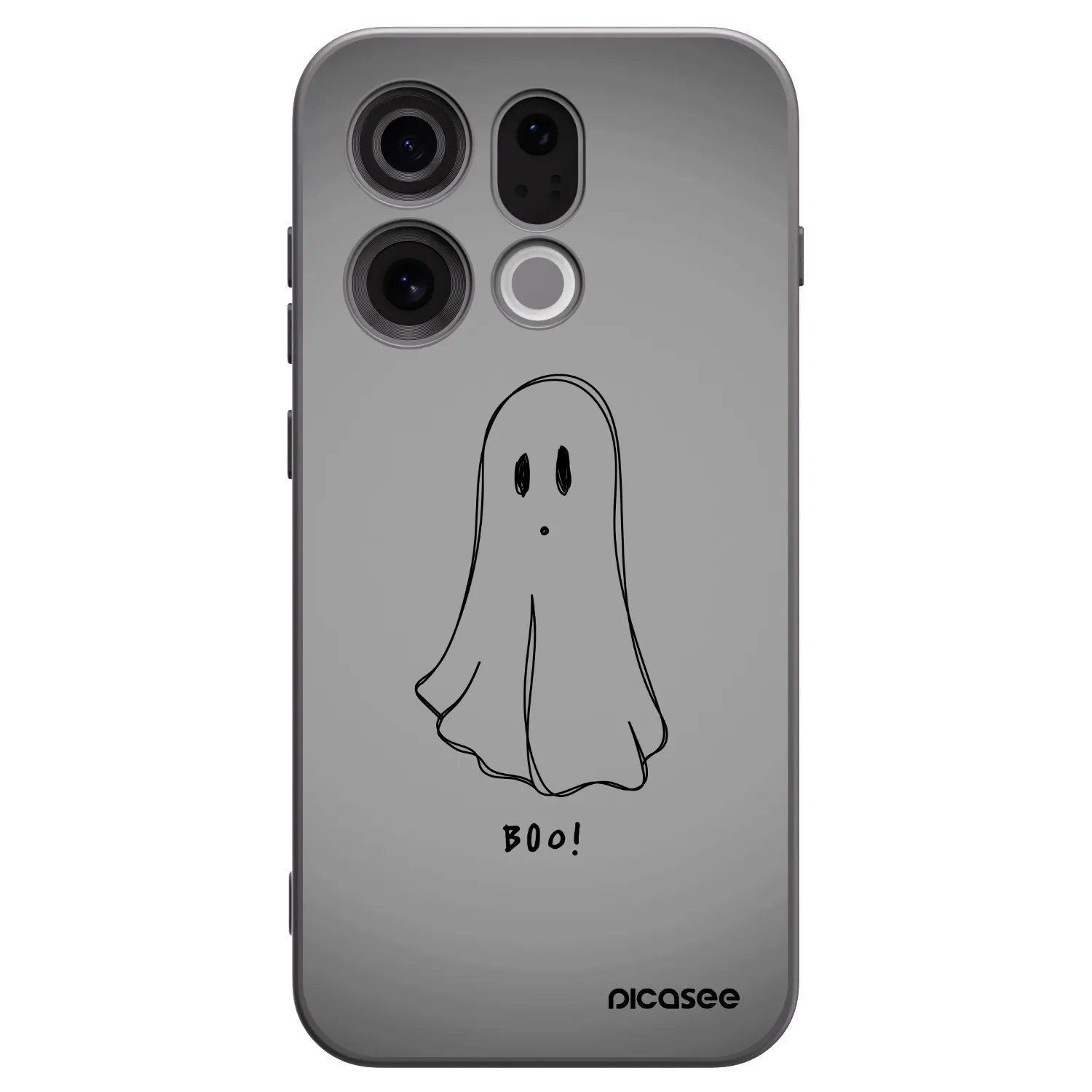 Picasee husă neagră din silicon pentru OPPO Find X9 - Ghost