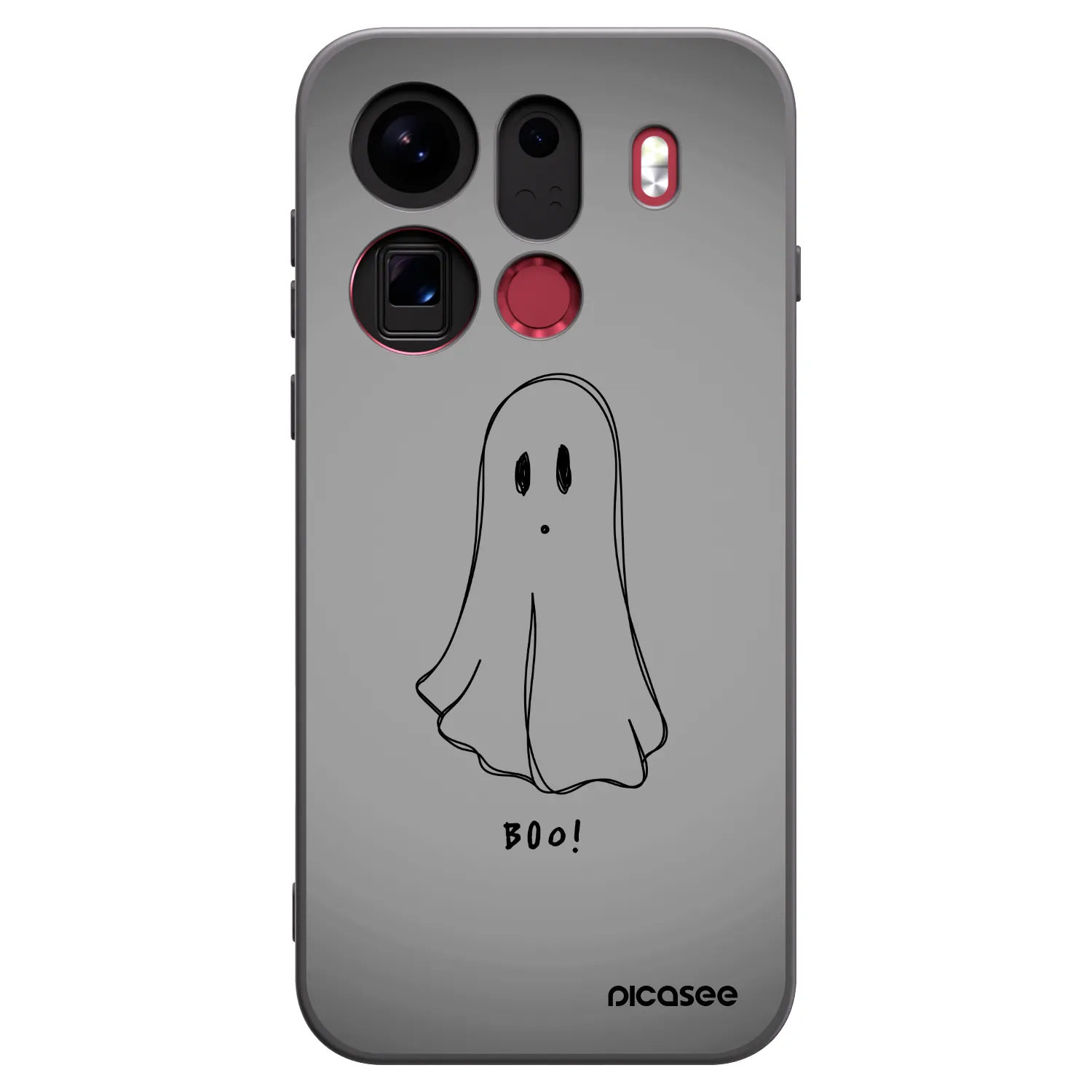 Picasee husă neagră din silicon pentru OPPO Find X9 Pro - Ghost