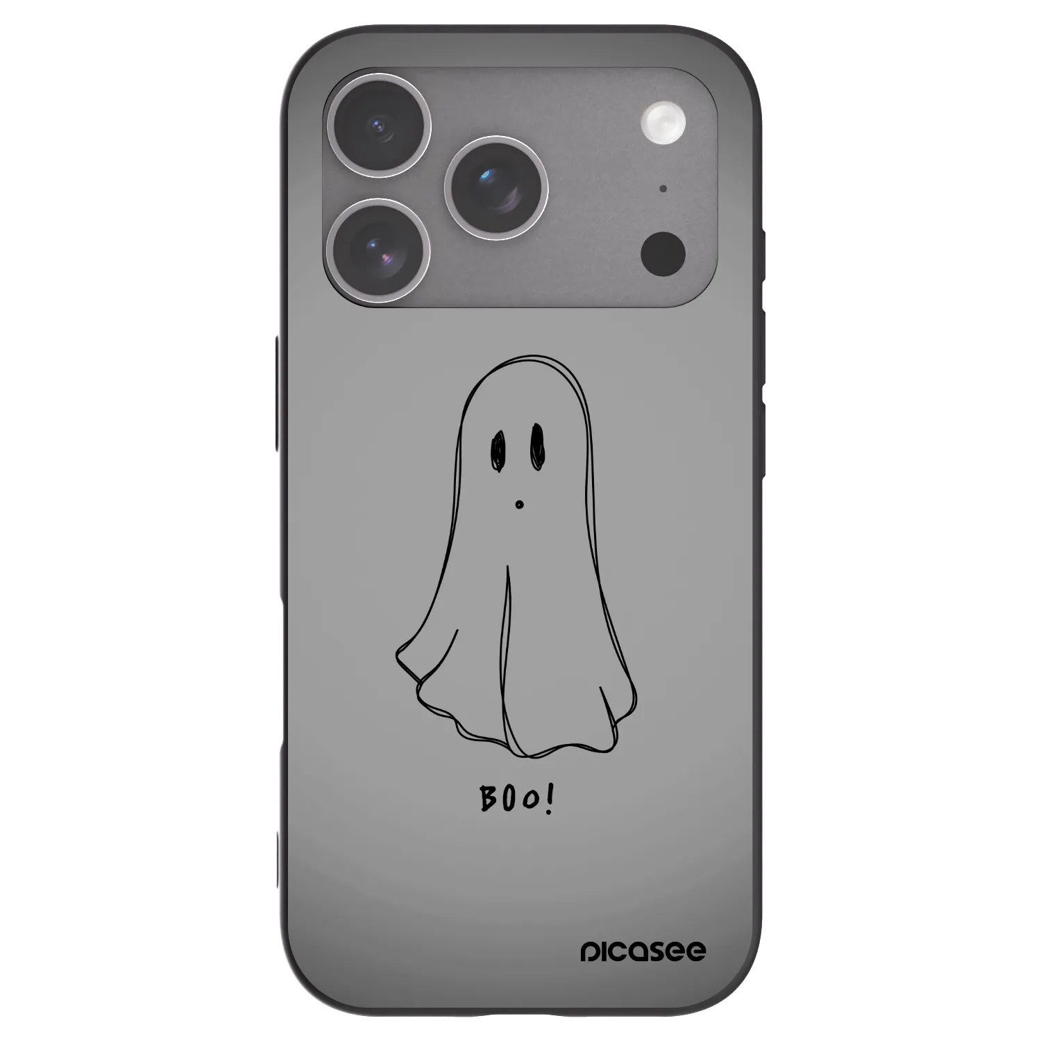 Picasee husă neagră din silicon pentru Apple iPhone 18 Pro - Ghost
