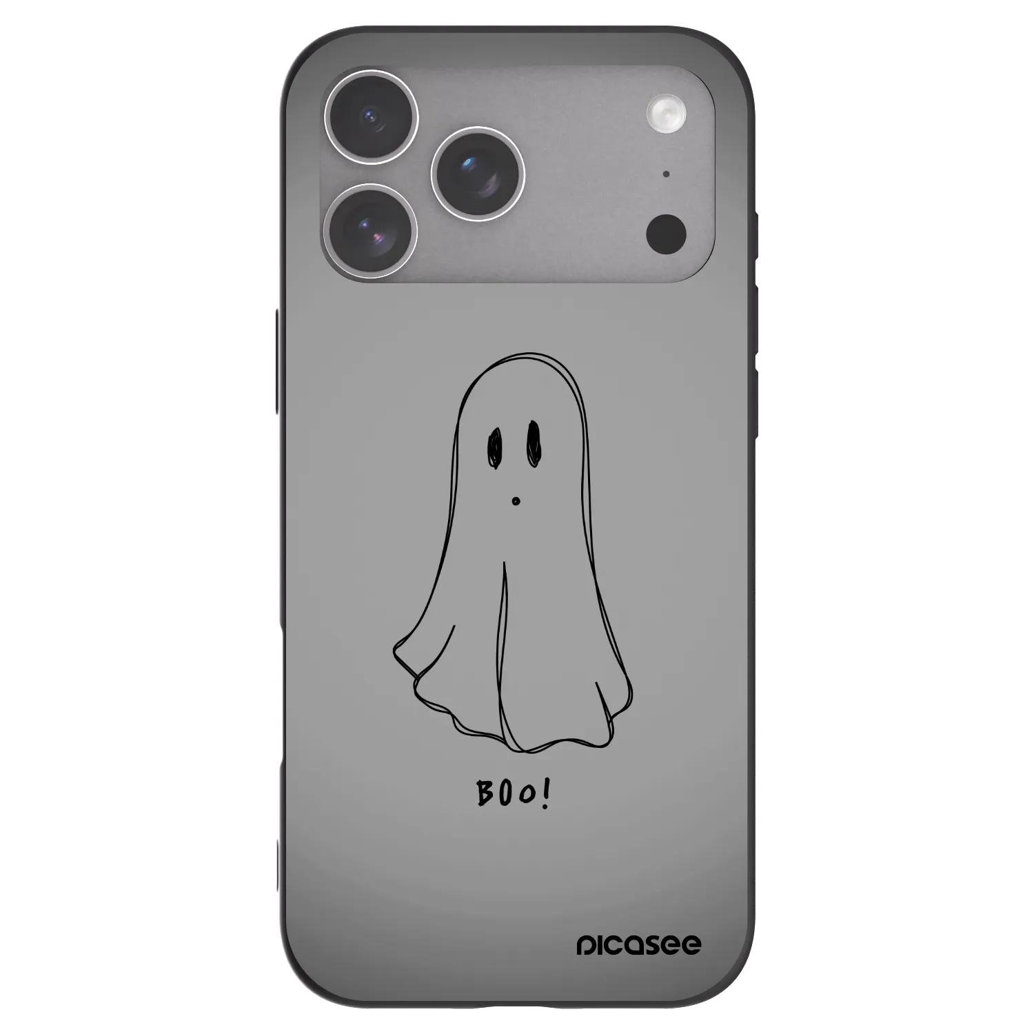 Picasee husă neagră din silicon pentru Apple iPhone 18 Pro Max - Ghost