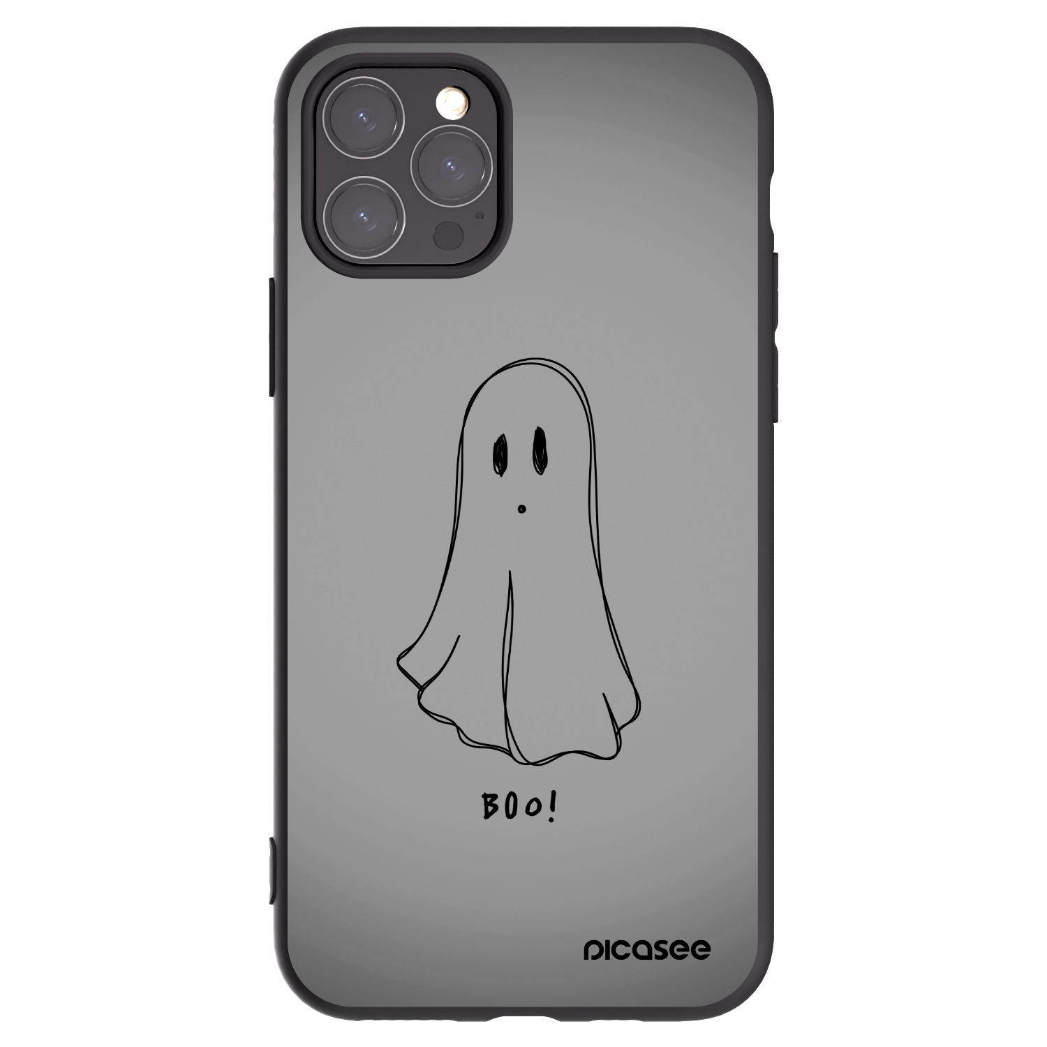 Picasee husă neagră din silicon pentru Apple iPhone 11 Pro - Ghost
