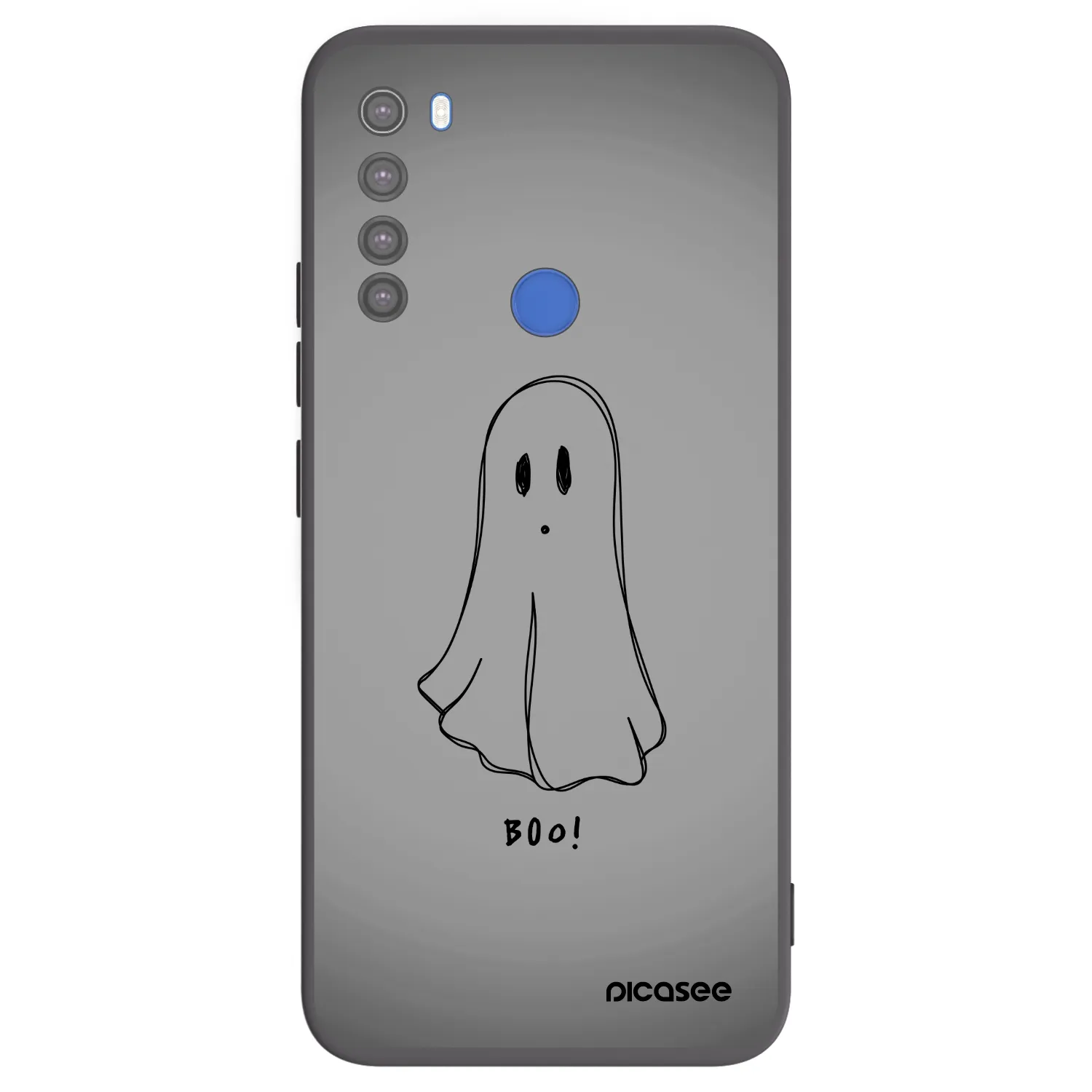 Picasee husă neagră din silicon pentru Xiaomi Redmi Note 8T - Ghost