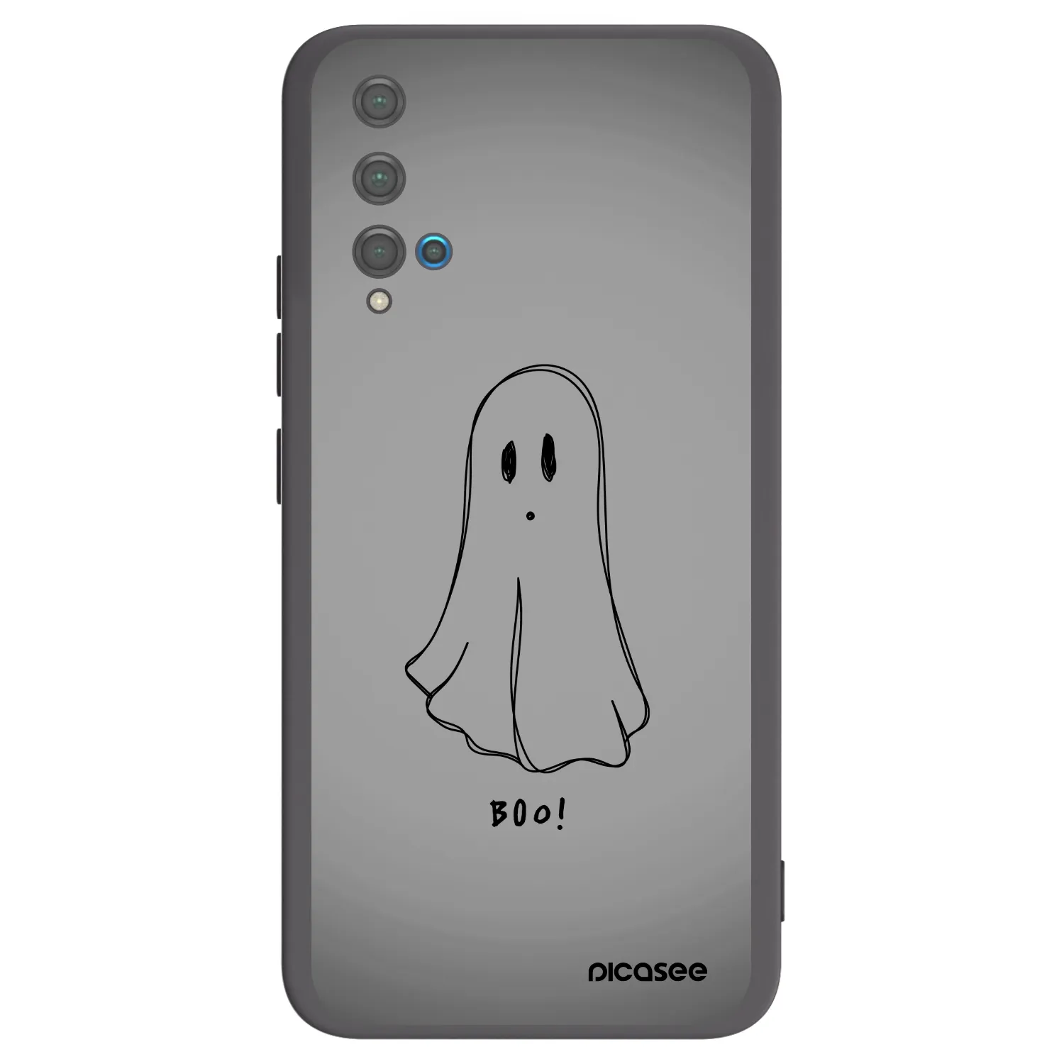 Picasee husă neagră din silicon pentru Huawei Nova 5T - Ghost