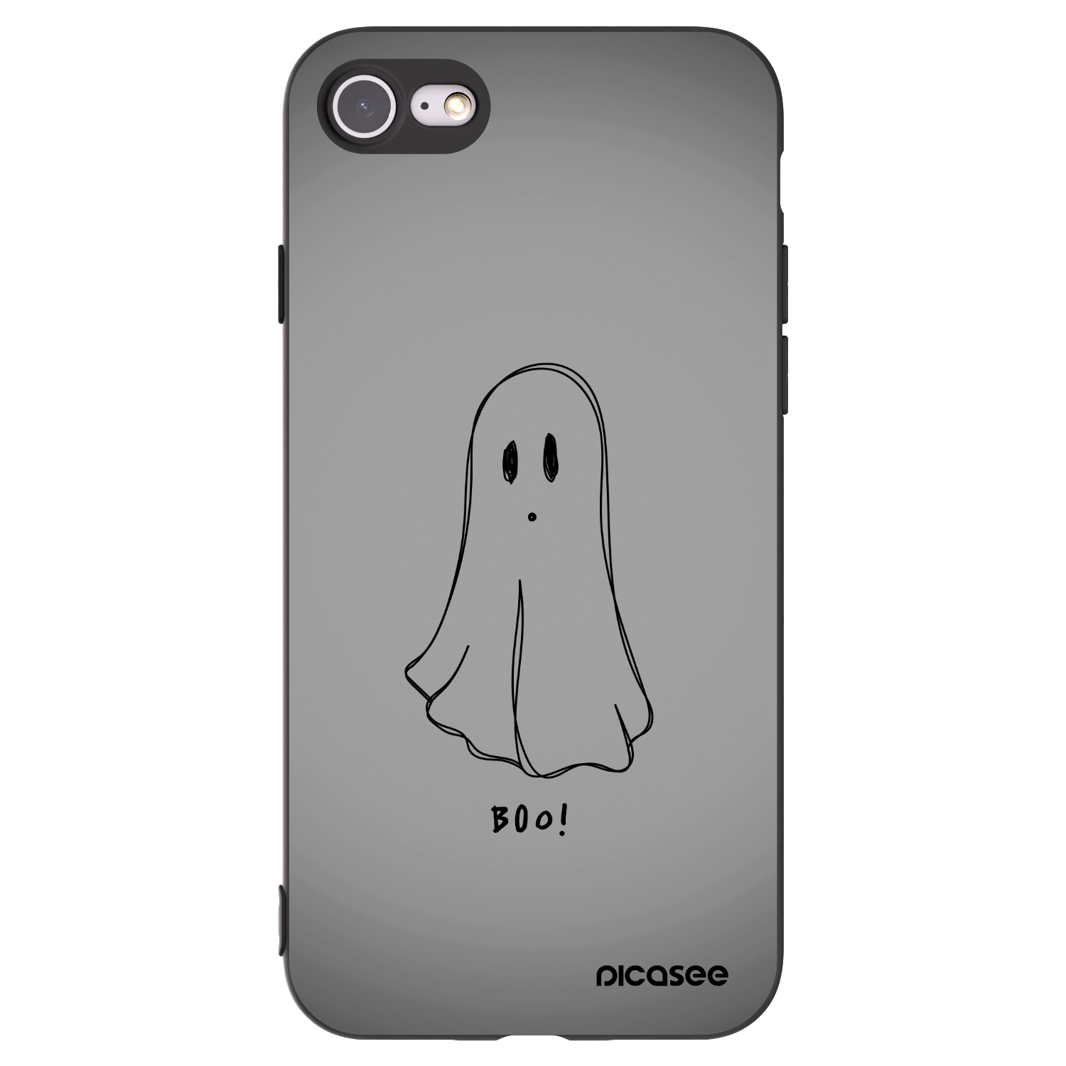Picasee husă neagră din silicon pentru Apple iPhone SE 2020 - Ghost