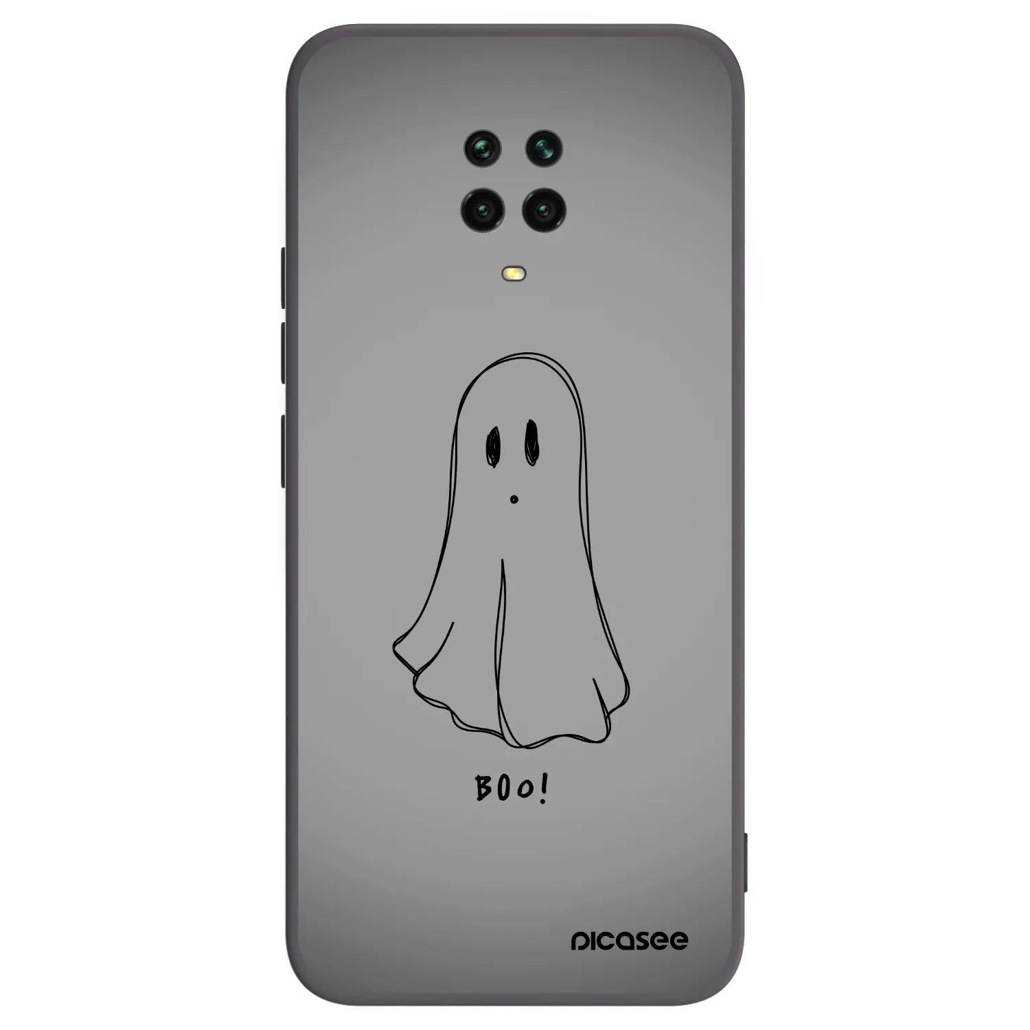 Picasee husă neagră din silicon pentru Xiaomi Redmi Note 9S - Ghost