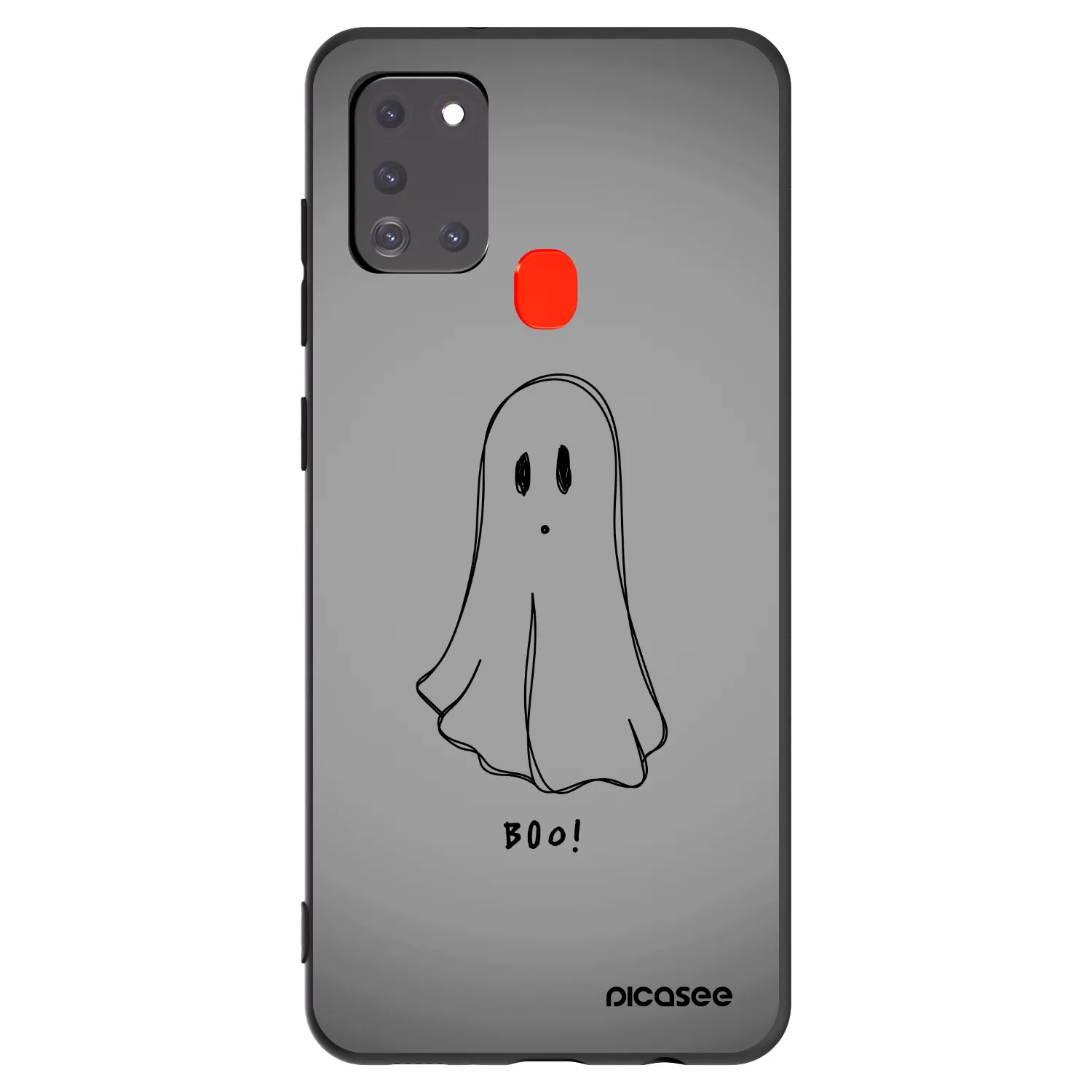 Picasee husă neagră din silicon pentru Samsung Galaxy A21s - Ghost