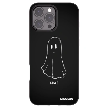Picasee husă neagră din silicon pentru Apple iPhone 16 Pro Max - Ghost 2
