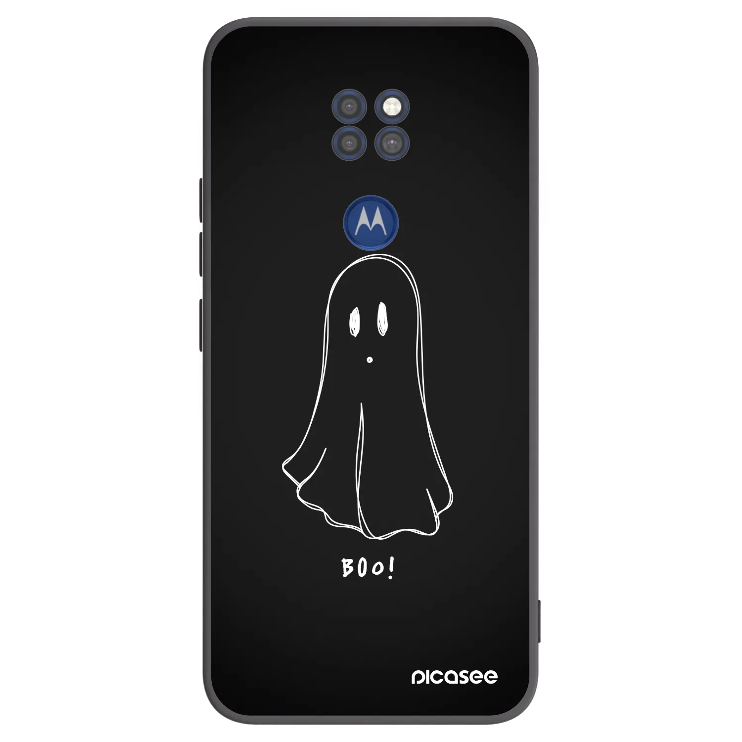 Picasee husă neagră din silicon pentru Motorola Moto G9 Play - Ghost 2