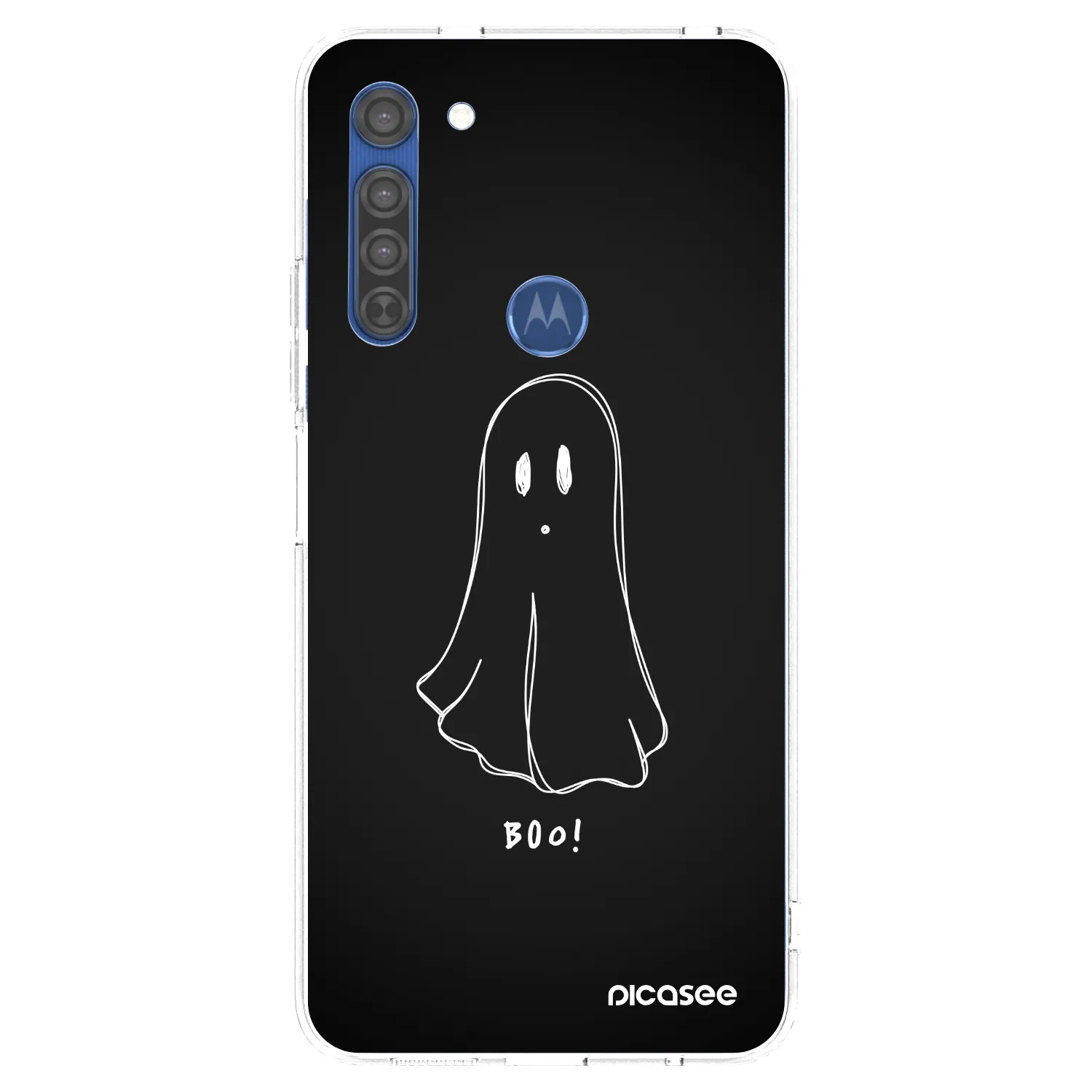 Picasee husă transparentă din silicon pentru Motorola Moto G8 - Ghost 2
