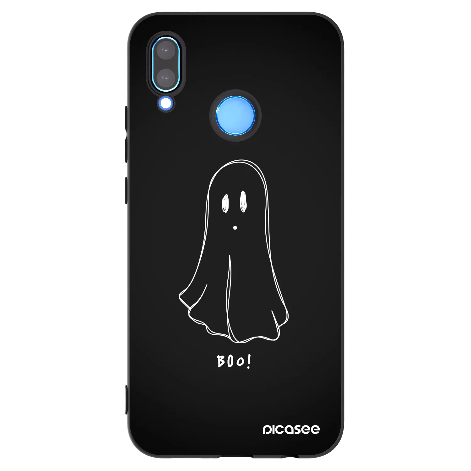 Picasee husă neagră din silicon pentru Huawei P20 Lite - Ghost 2