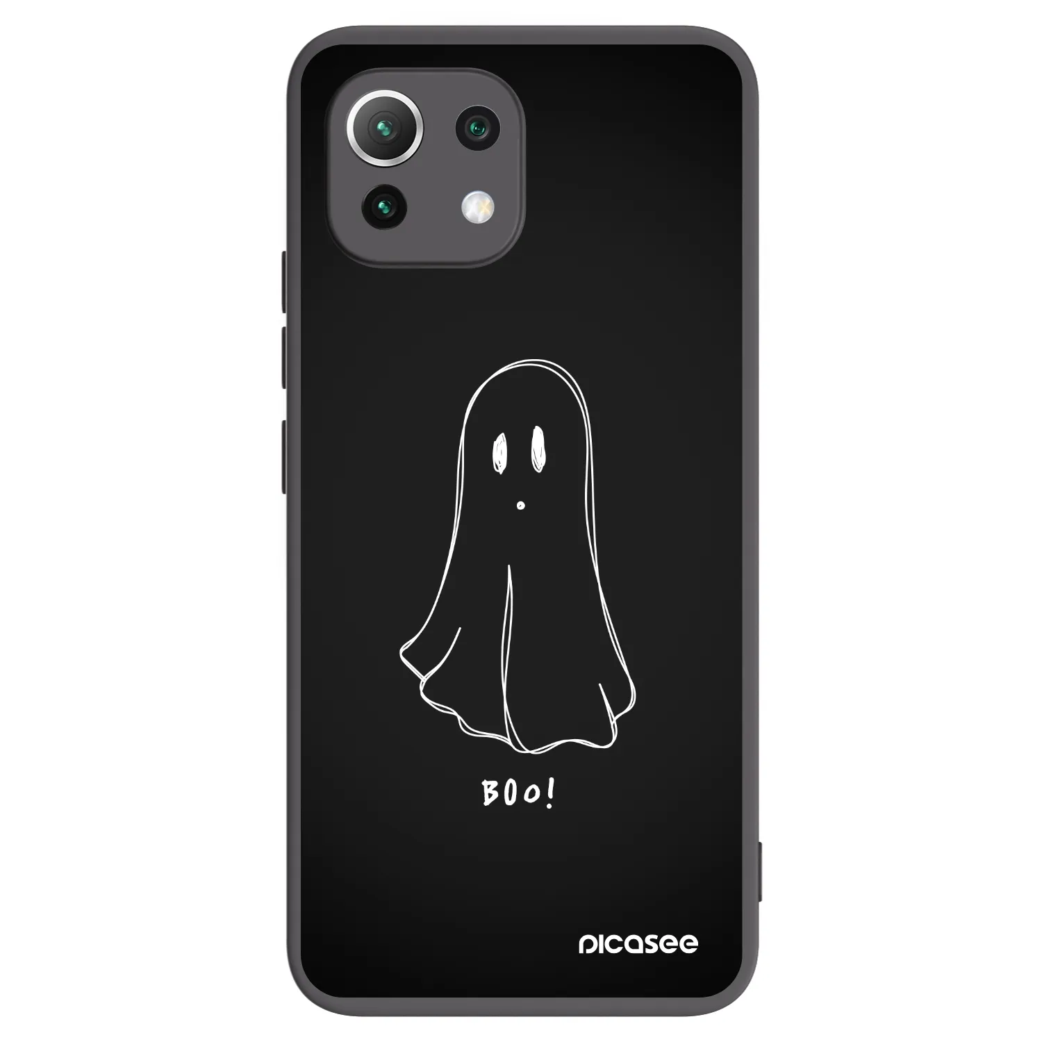 Picasee husă neagră din silicon pentru Xiaomi Mi 11 Lite - Ghost 2