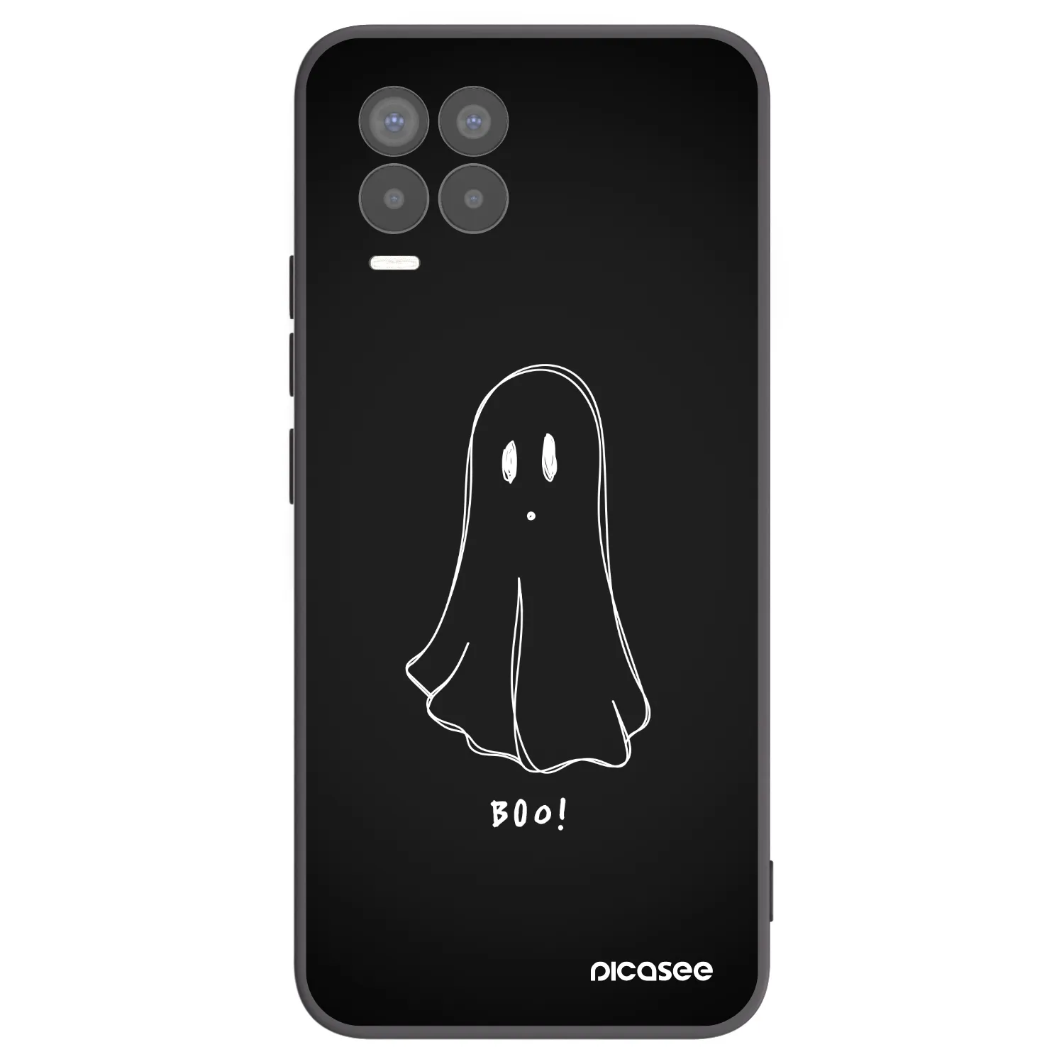 Picasee husă neagră din silicon pentru Realme 8 Pro - Ghost 2