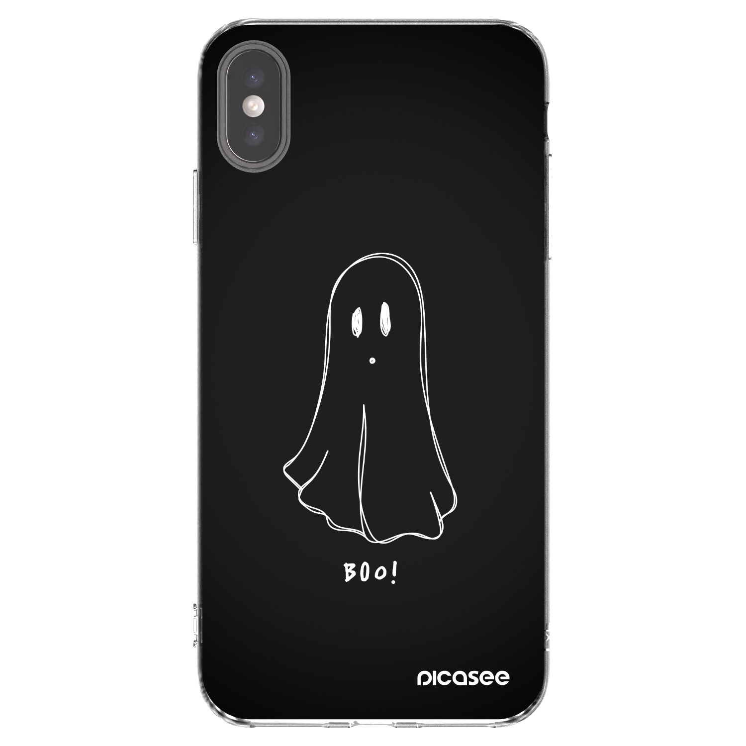 Picasee husă transparentă din silicon pentru Apple iPhone XS Max - Ghost 2