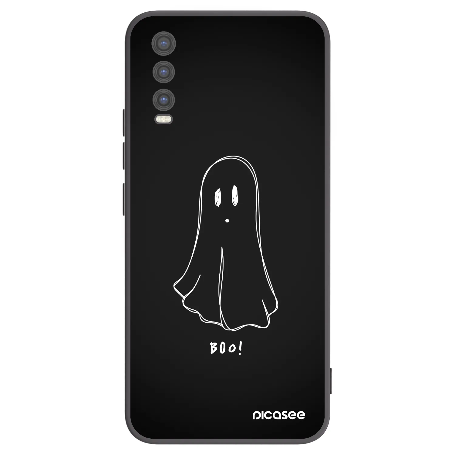 Picasee husă neagră din silicon pentru Vivo Y20s - Ghost 2