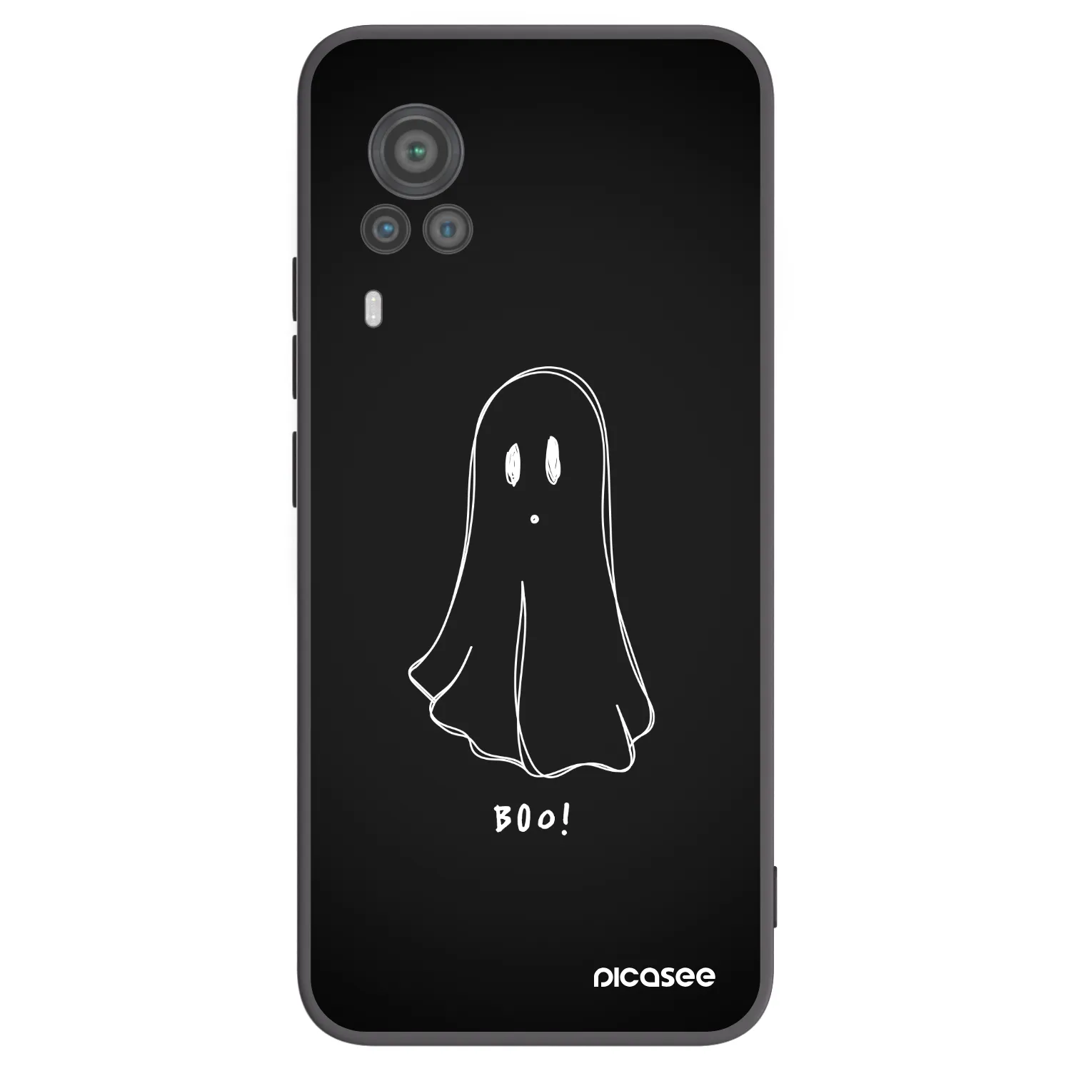 Picasee husă neagră din silicon pentru Vivo X60 Pro 5G - Ghost 2