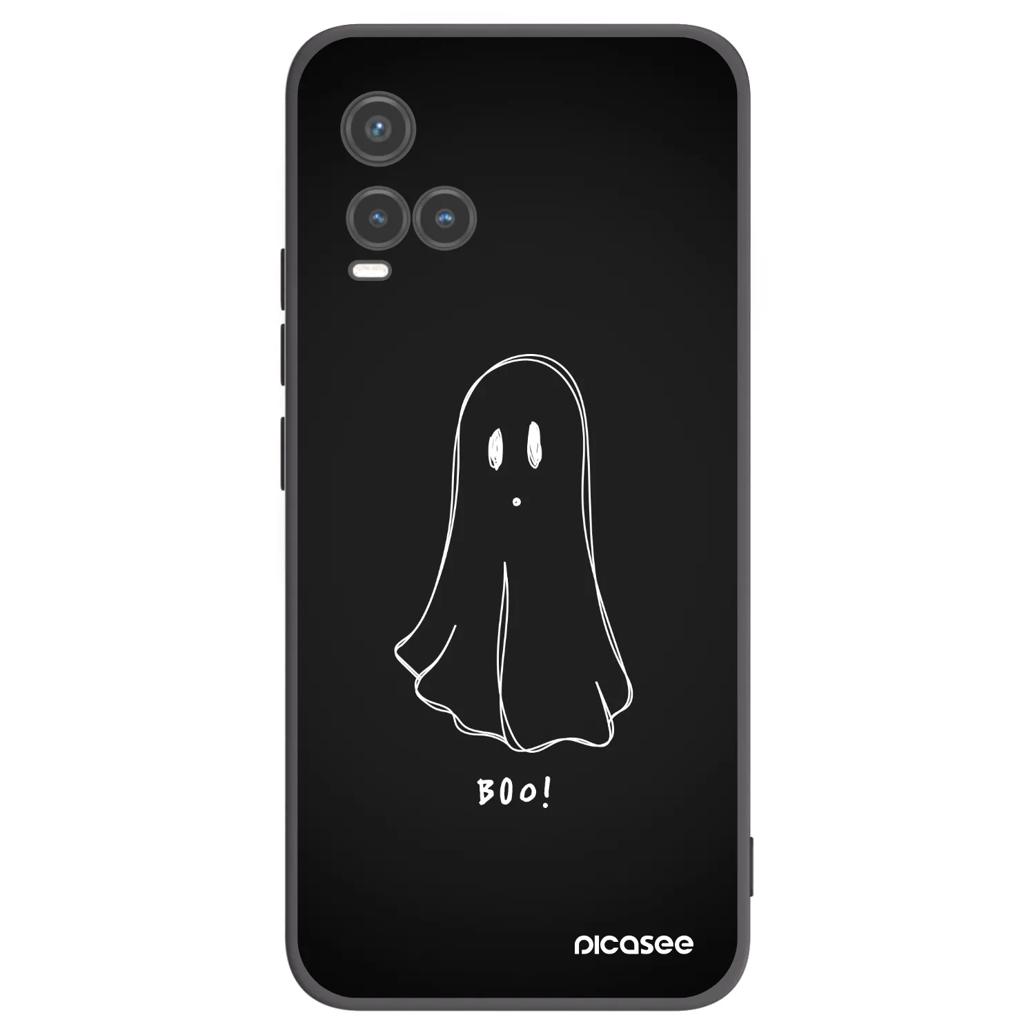 Picasee husă neagră din silicon pentru Vivo Y33s - Ghost 2