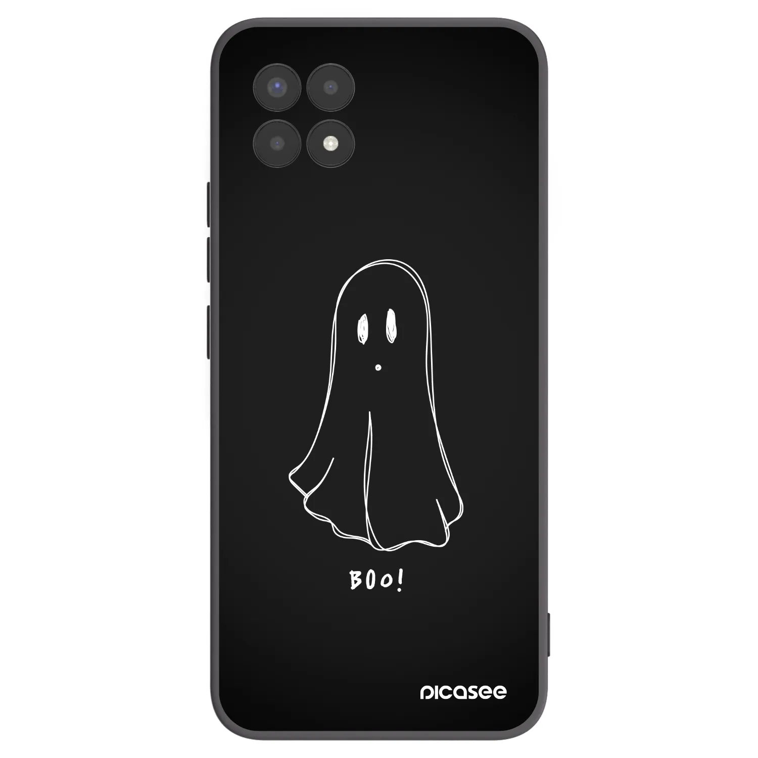 Picasee husă neagră din silicon pentru Realme 8i - Ghost 2