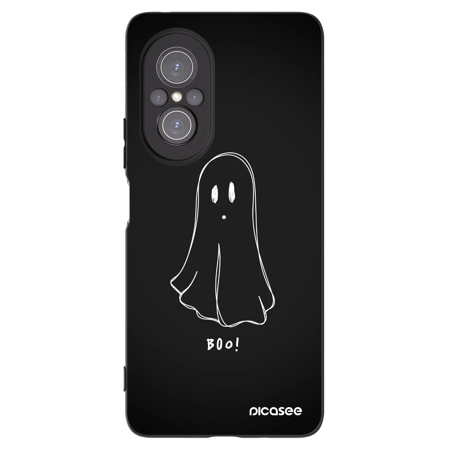 Picasee husă neagră din silicon pentru Huawei Nova 9 SE - Ghost 2
