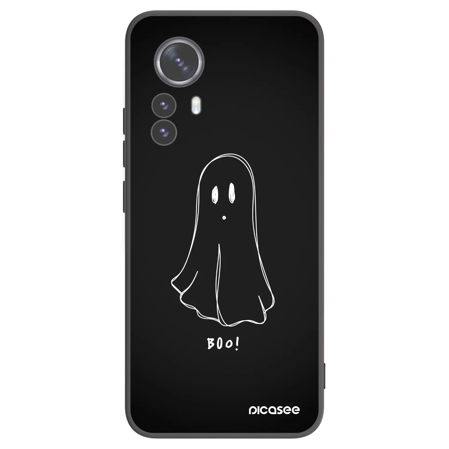 Picasee husă neagră din silicon pentru Xiaomi 12 Pro - Ghost 2