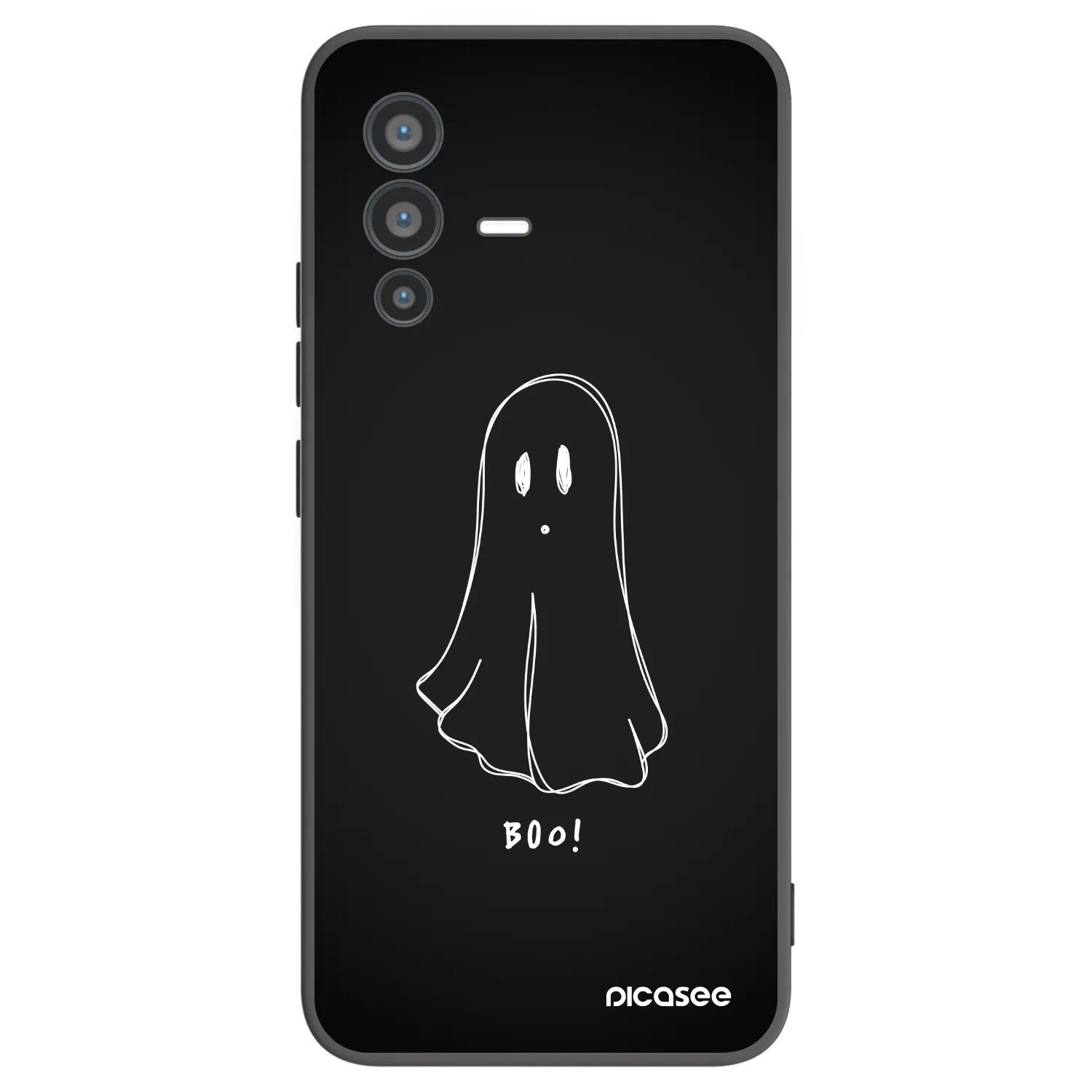 Picasee husă neagră din silicon pentru Vivo V23 5G - Ghost 2
