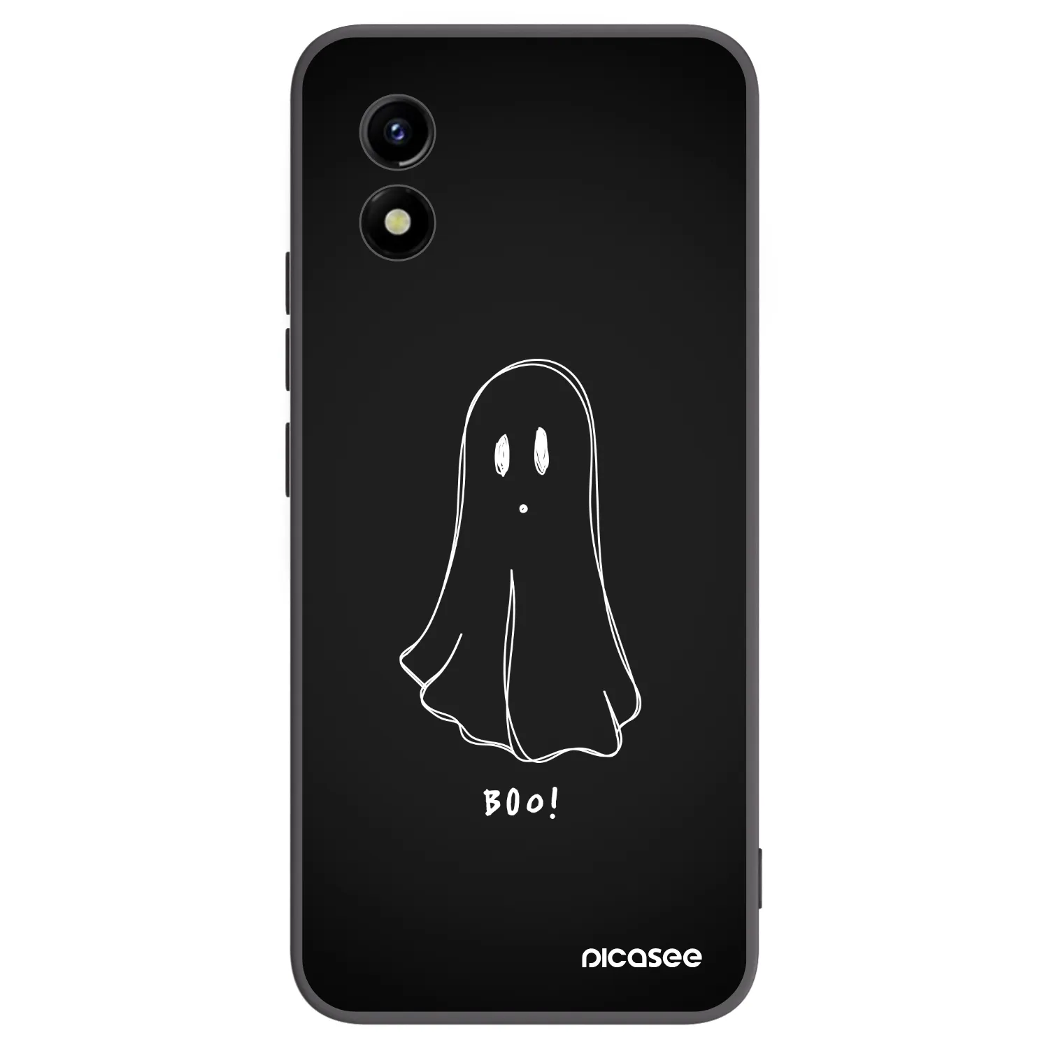 Picasee husă neagră din silicon pentru Vivo Y01 - Ghost 2