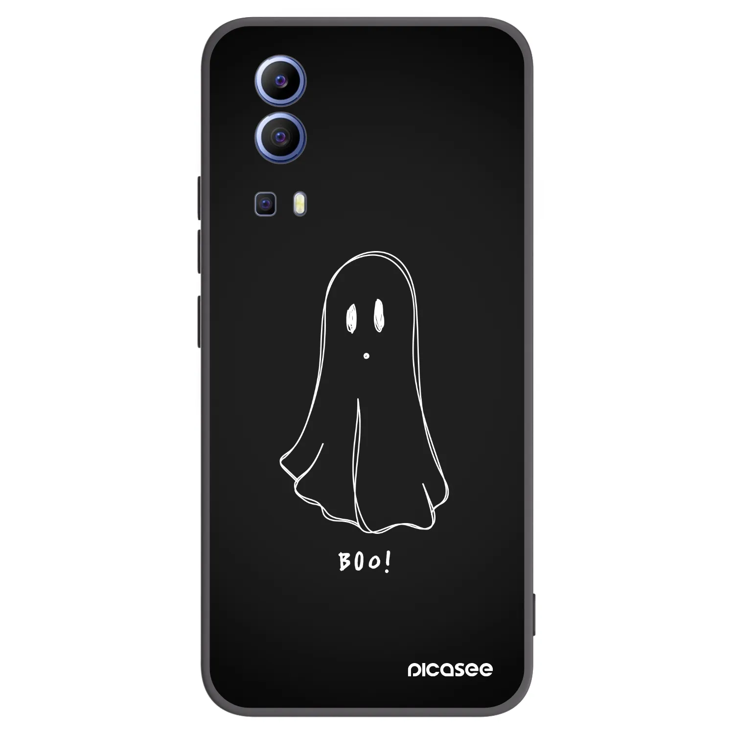 Picasee husă neagră din silicon pentru Vivo Y52 5G - Ghost 2