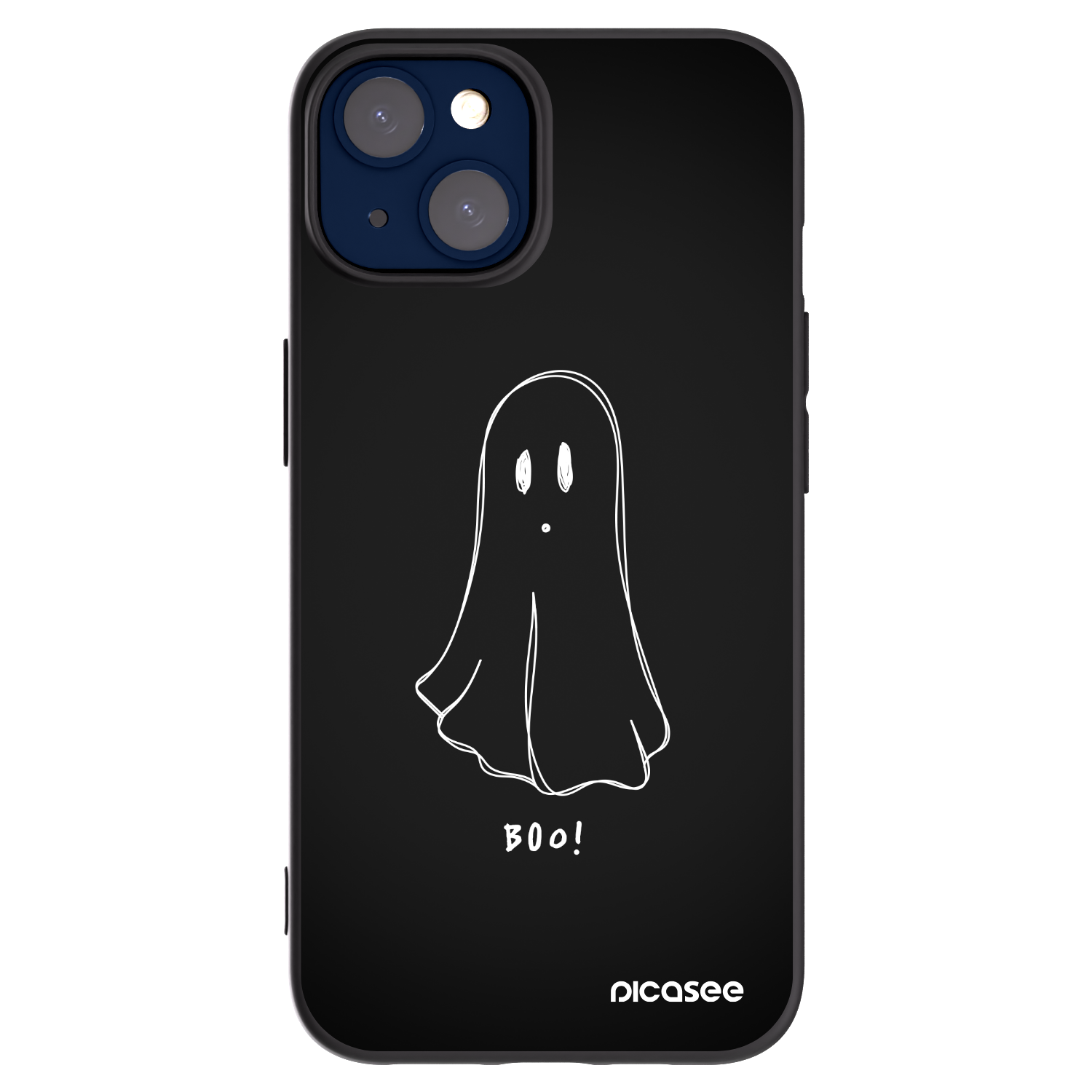 Picasee husă neagră din silicon pentru Apple iPhone 14 - Ghost 2